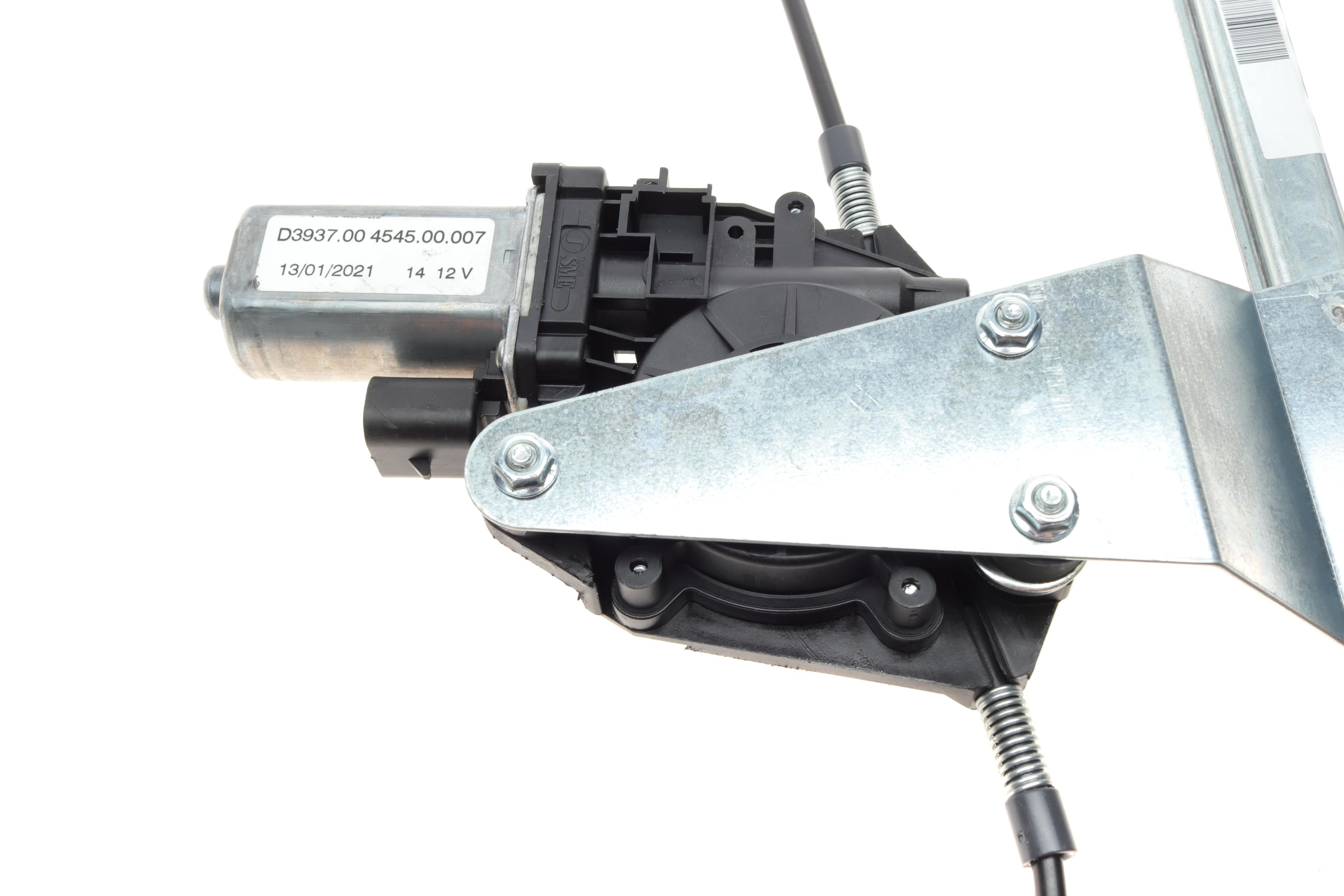 Склопідіймач (передній) Fiat Doblo 10- (L) (електро)(з моторчиком)(для ТС теплоізоляційним стек)