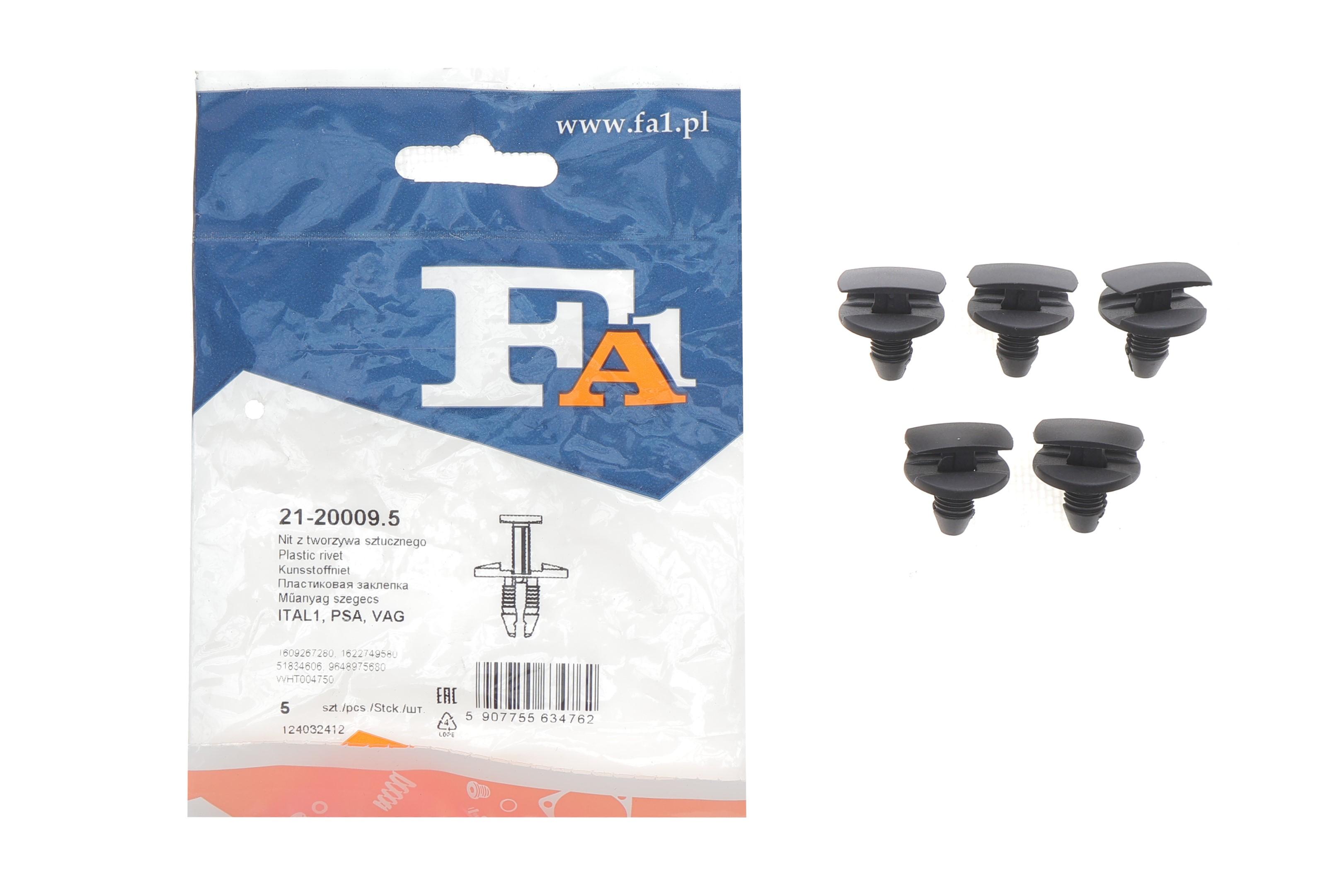 Кліпса кріплення підкрила (обшивки) (к-кт 5шт) Citroen Berlingo/Peugeot Partner