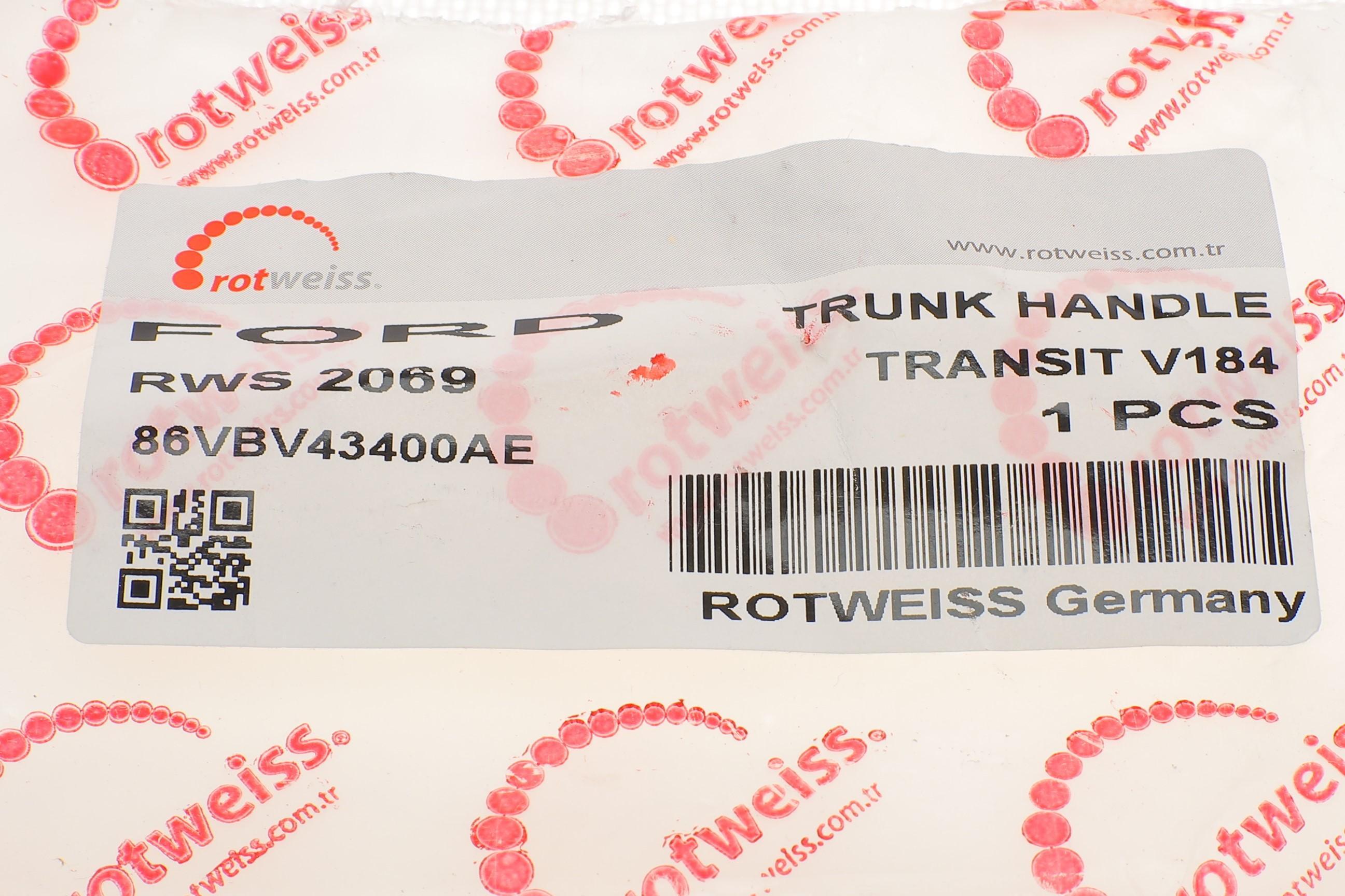 Ручка дверей (задніх/ззовні) Ford Transit 86-00 (распашной) (залізна)