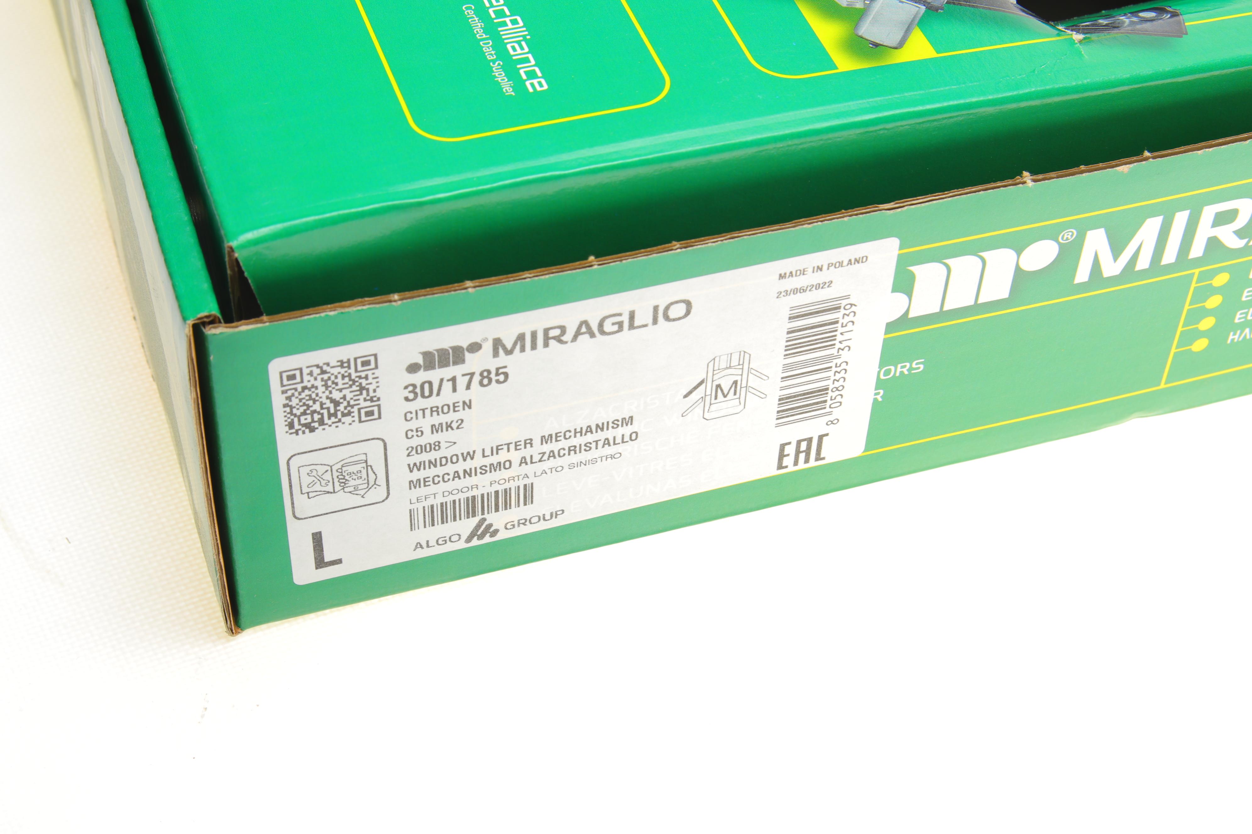 Склопідіймач (передній) Citroen C5 08- (L) (електро) (без моторчика)