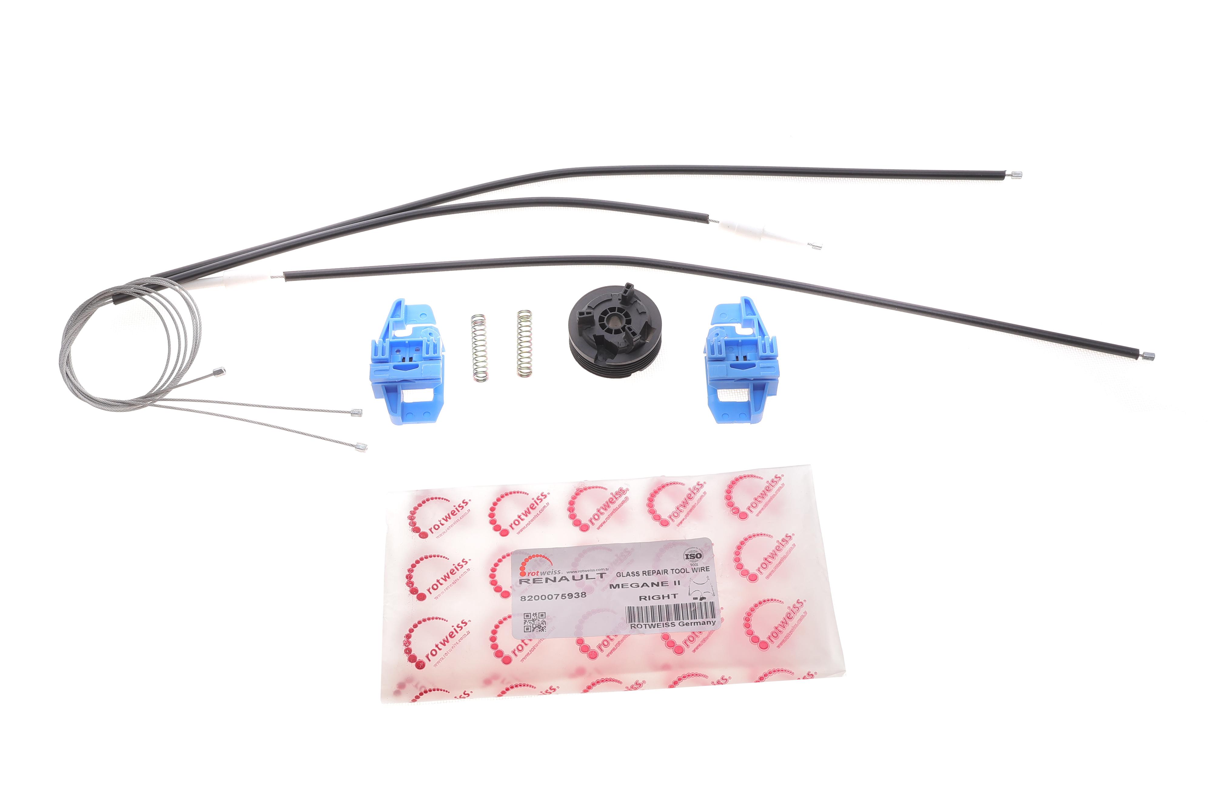 Ремкомплект склопідіймача Renault Megane 02- (R) (електро)