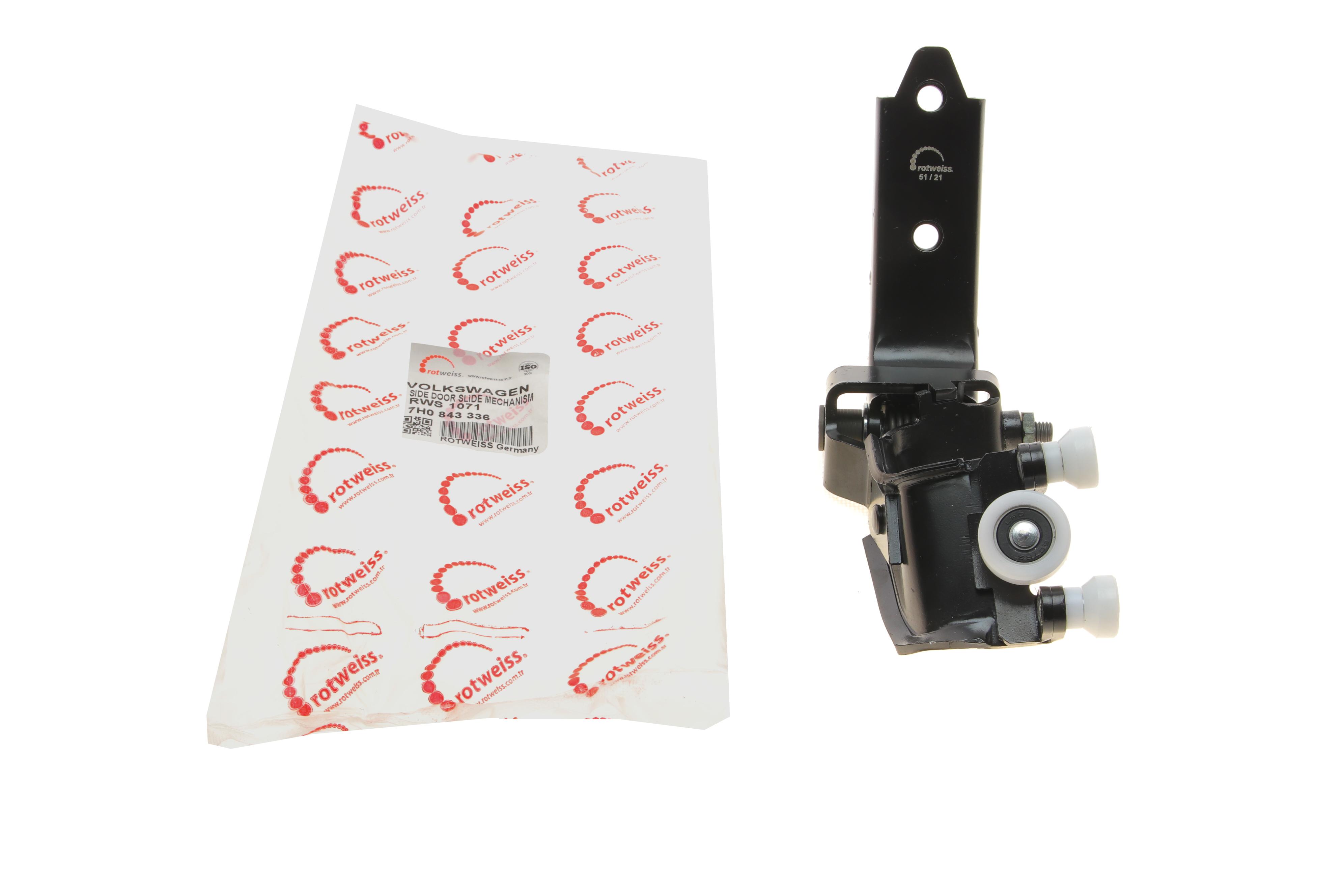 Ролик дверей (бічних/верхній) VW T5 (R) (з кронштейном)