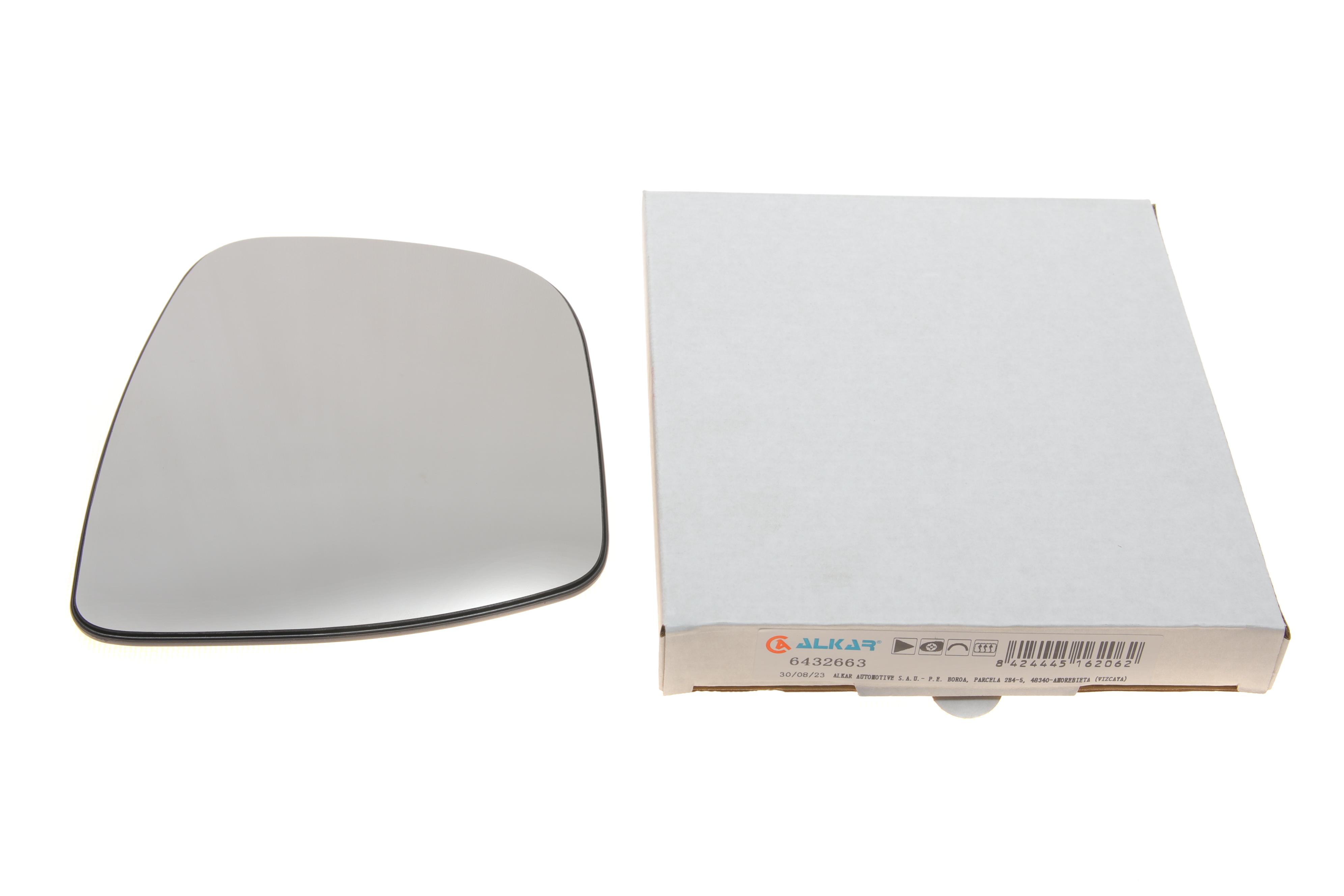 Скло дзеркала (з підігрівом) Nissan Qashqai II/X-Trail III 13- (R)