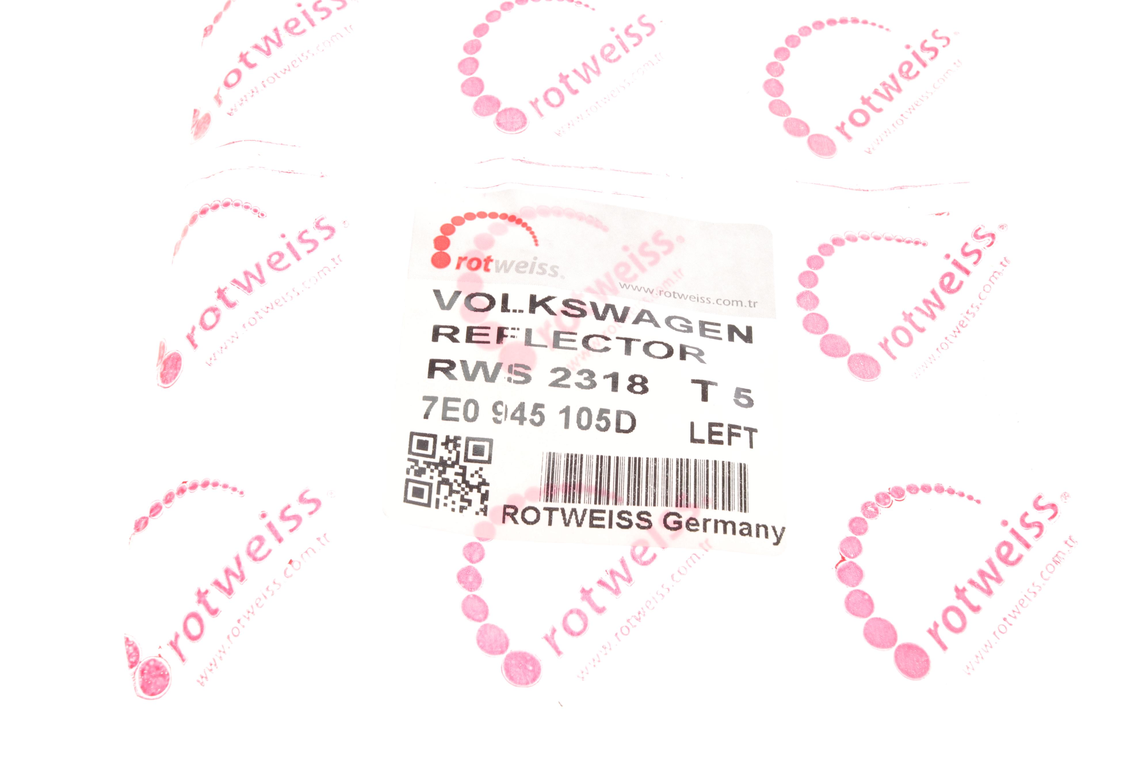 Світловідбивач бампера (заднього) VW T6 15- (L)