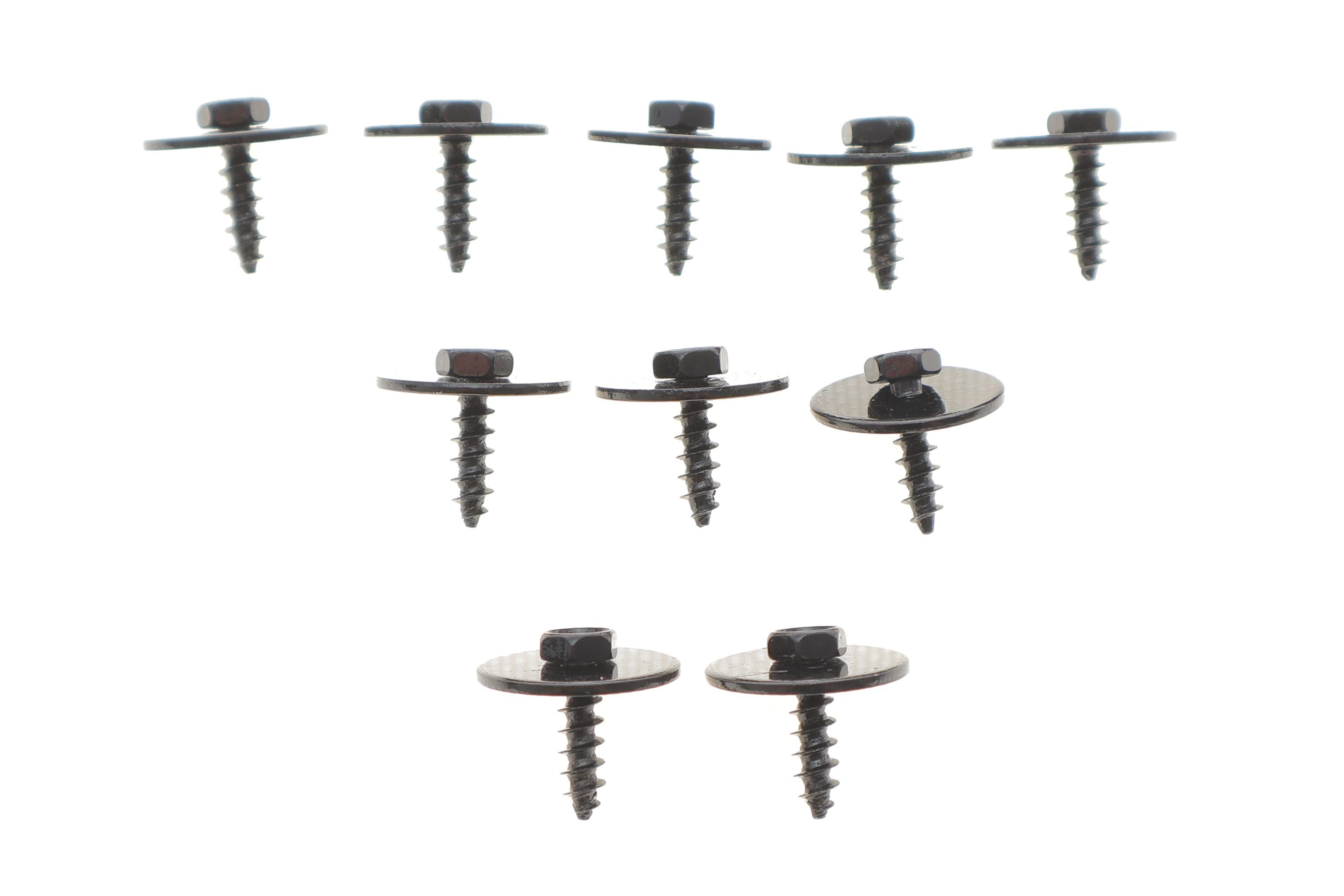 Гвинт саморізний (к-кт 10шт) (кріплення деталей кузова) BMW (5x20) (чорний)