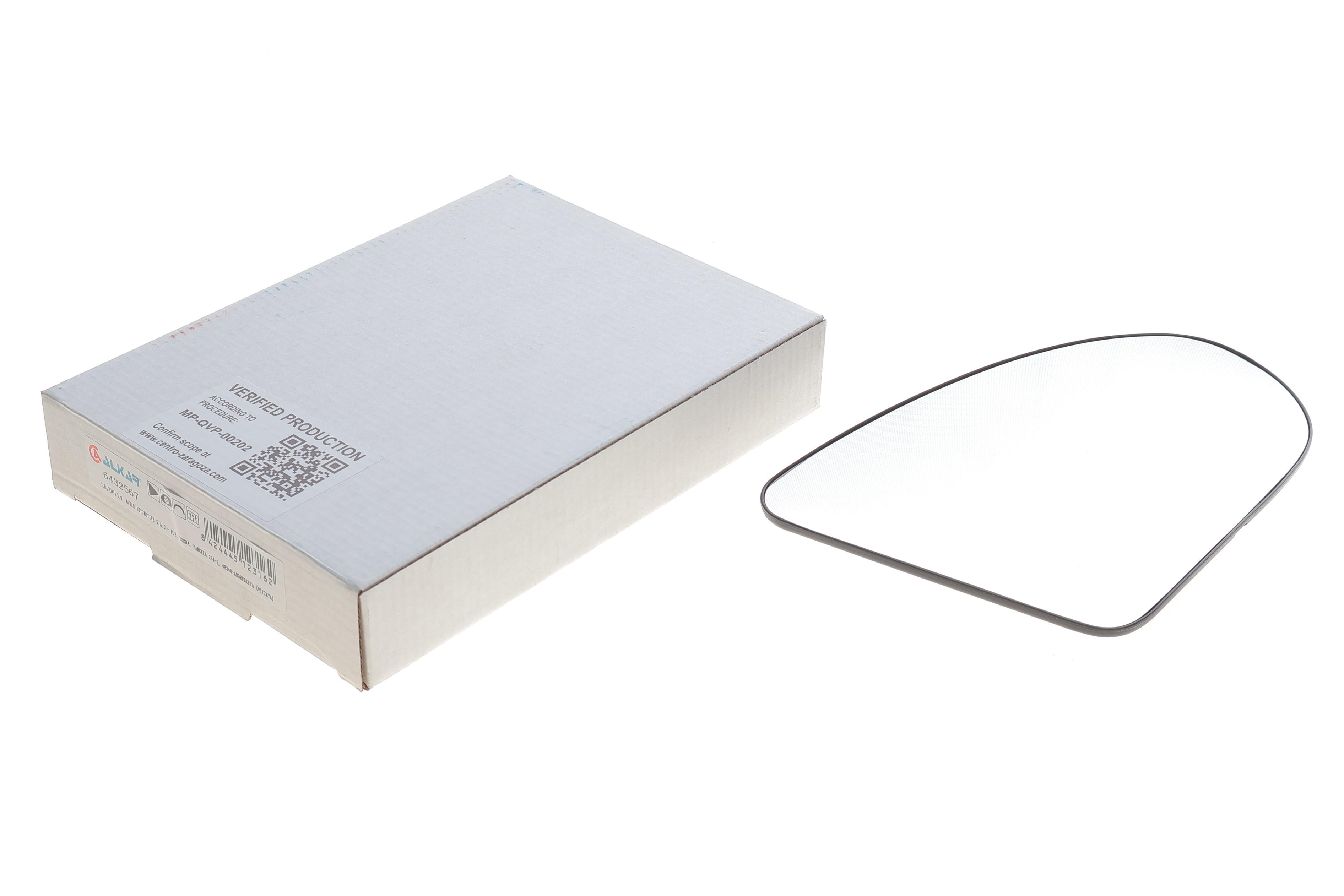 Скло дзеркала (з підігрівом) Nissan Qashqai 06-13 (R)