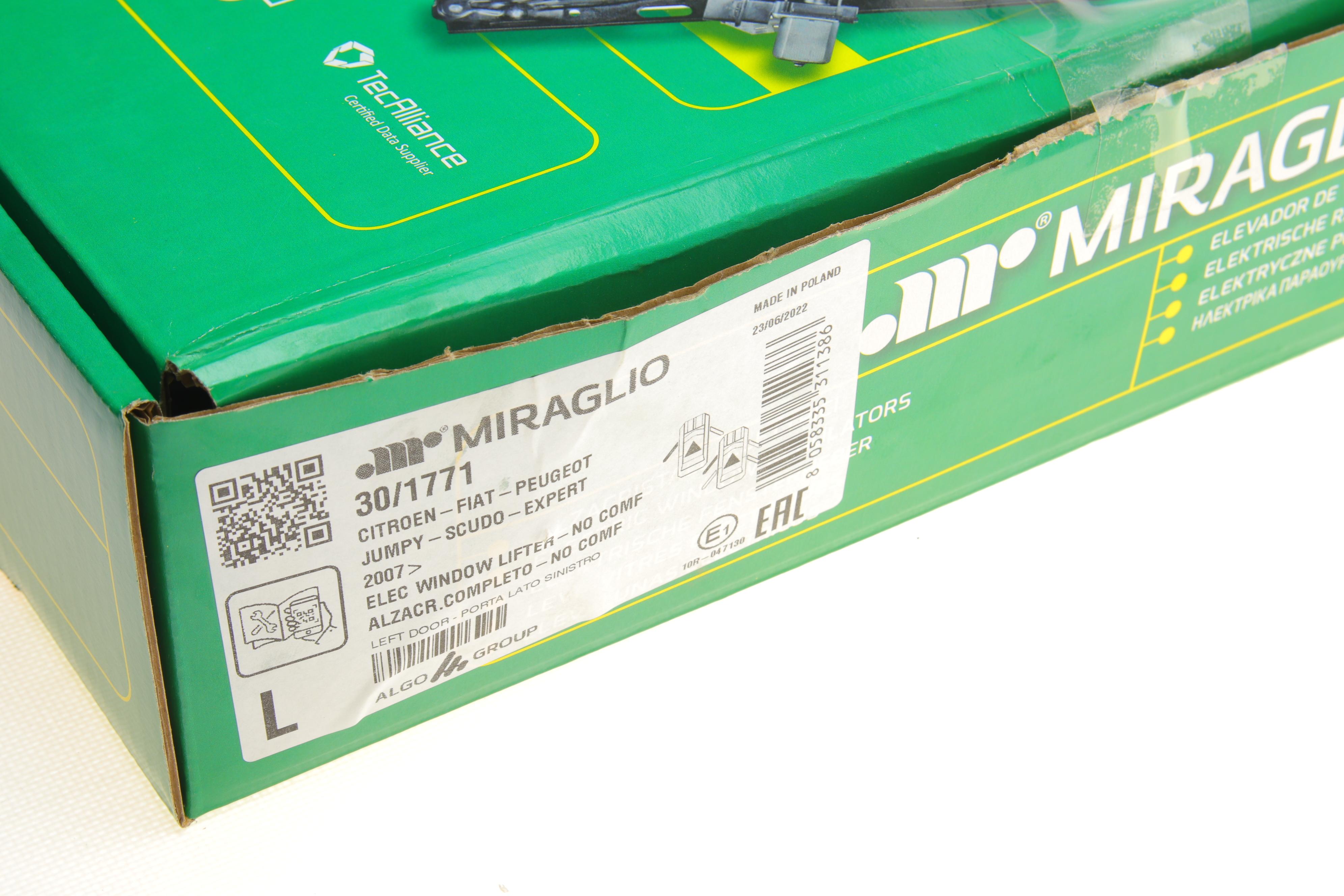 Склопідіймач (передній) Citroen Jumpy/Fiat Scudo 07- (L) (електро) (з моторчиком)