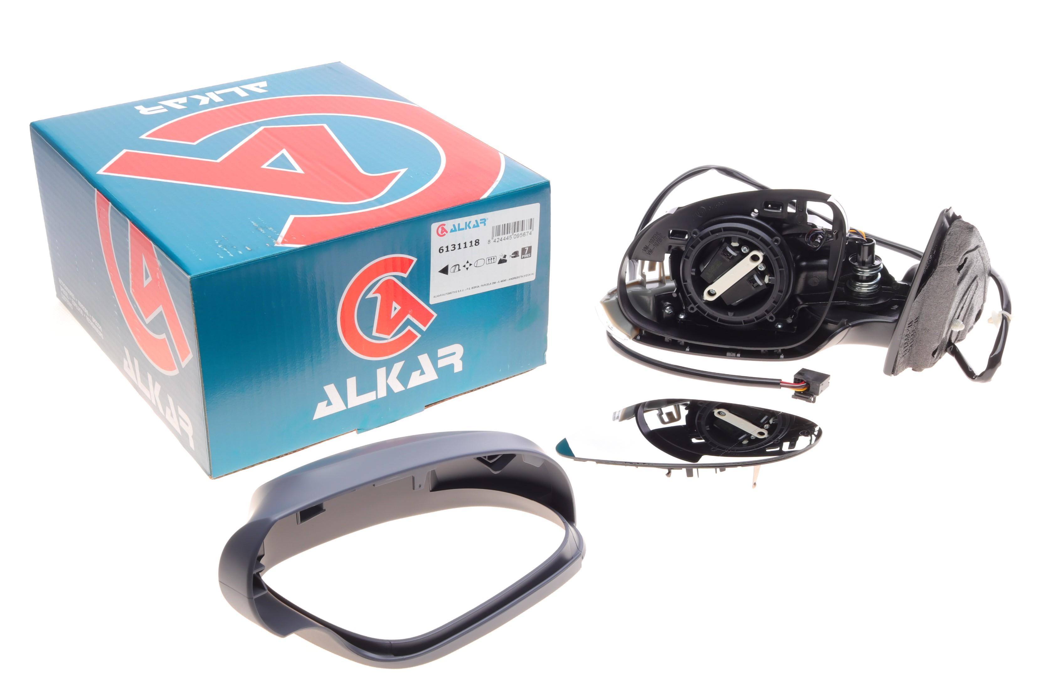 Дзеркало заднього виду (під фарбування) VW Passat 05-11 (L) (електро/з підігрів./з повор.)