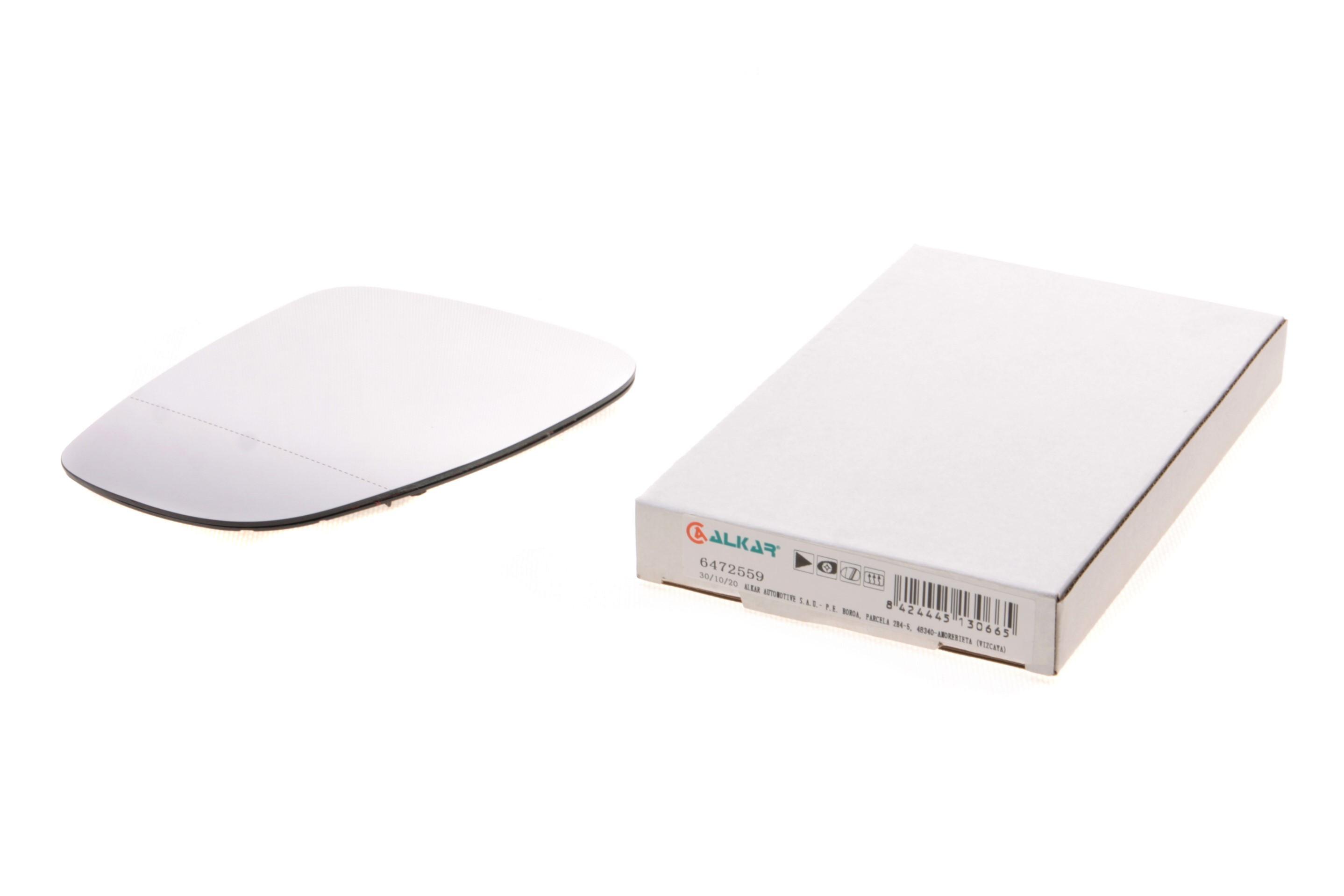 Скло дзеркала (з підігрівом) Skoda Roomster/Fabia 06-14 (R)