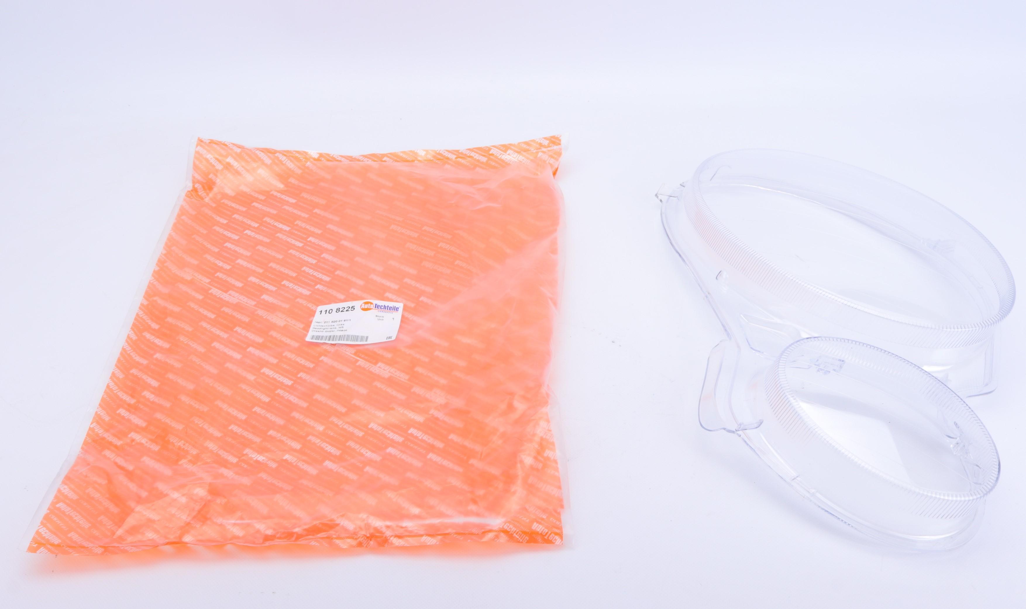 Скло фари MB (W211) 02-09 (L)