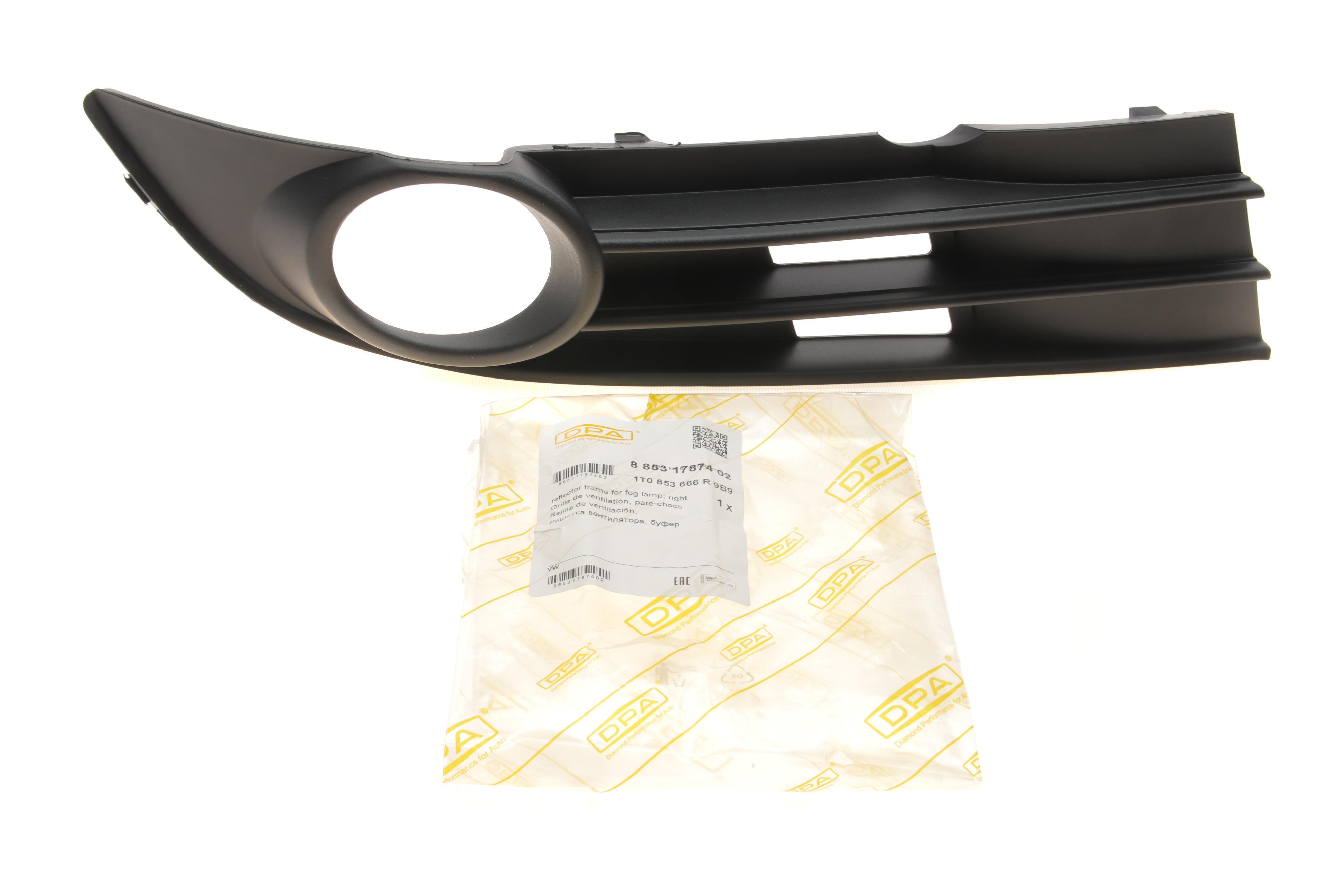 Вставка бампера (під протитуманку) VW Caddy III 06-15 (R)