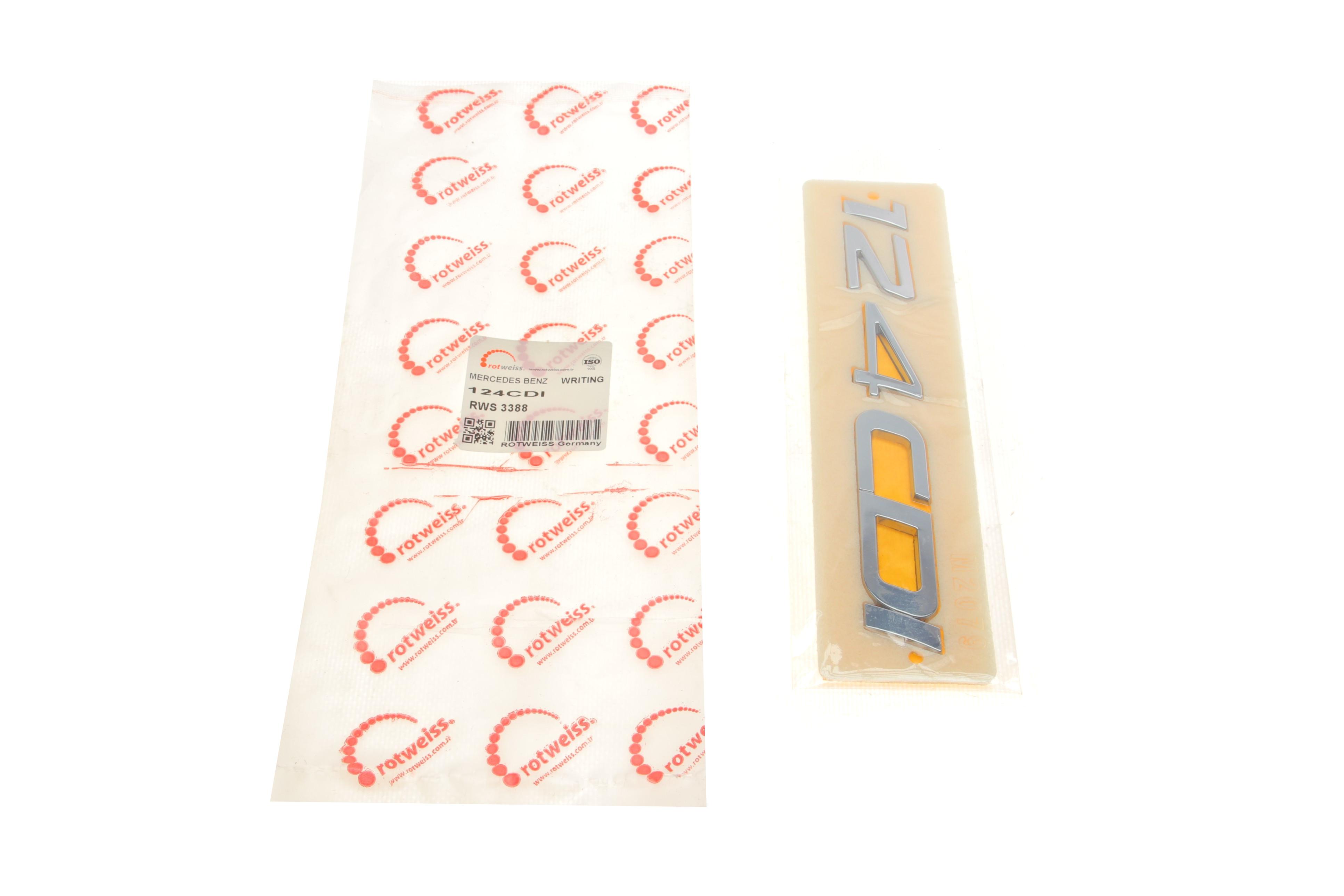 Напис "124CDI" MB Vito