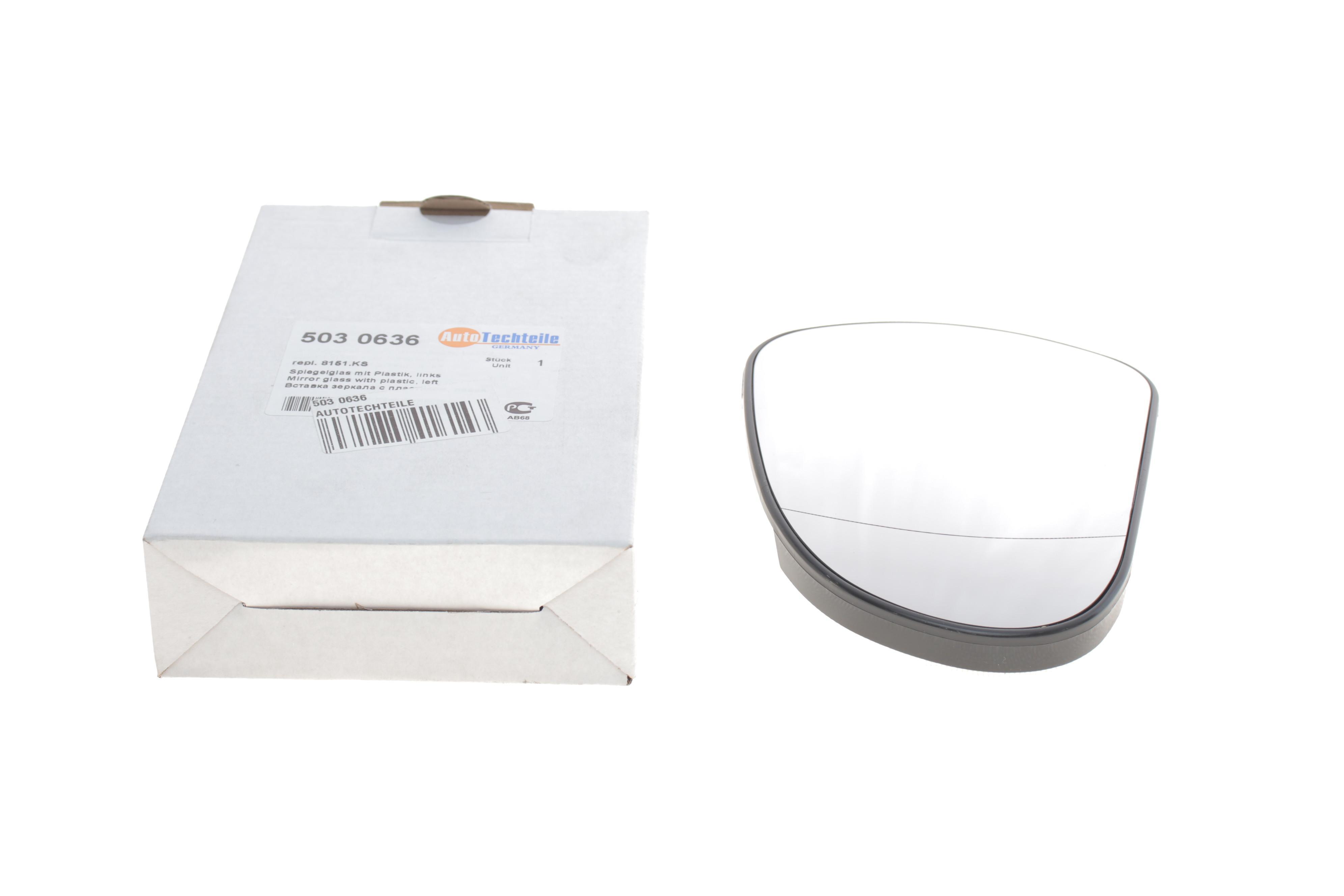 Скло дзеркала Peugeot 207/308 07-15 (L)