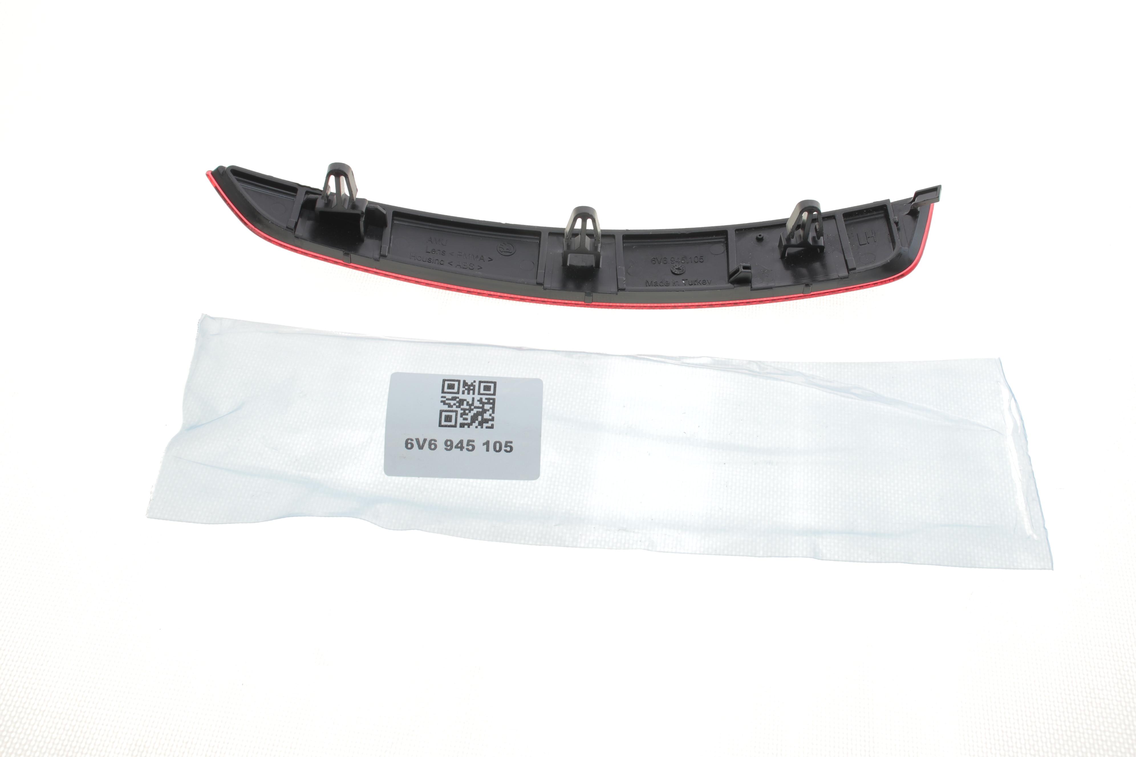 Світловідбивач бампера (заднього) Skoda Fabia 14- (L) (всередині OE)