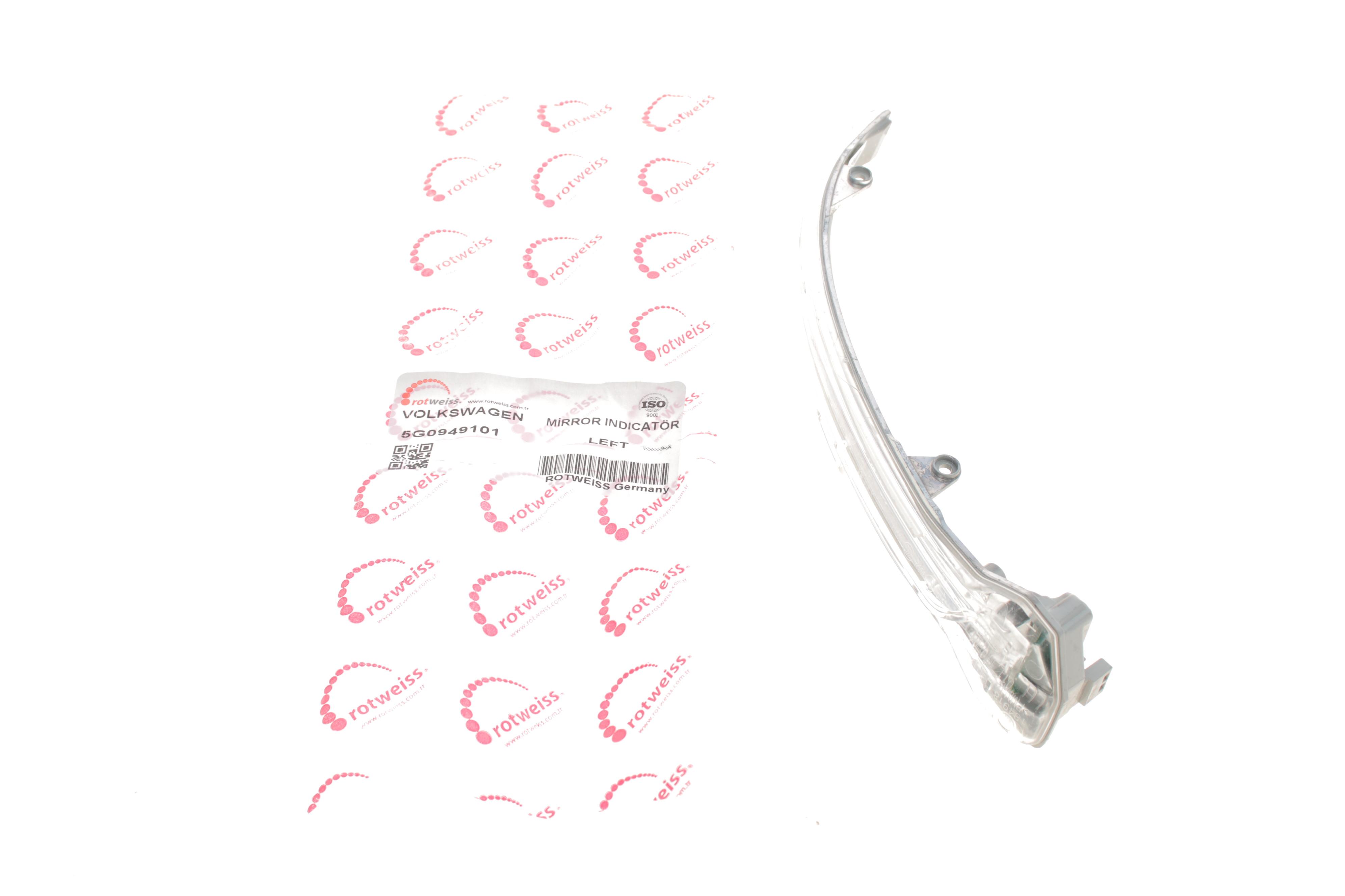 Повторювач повороту на дзеркало VW Golf VII/Touran 12- (L) (всередині OE VAG)