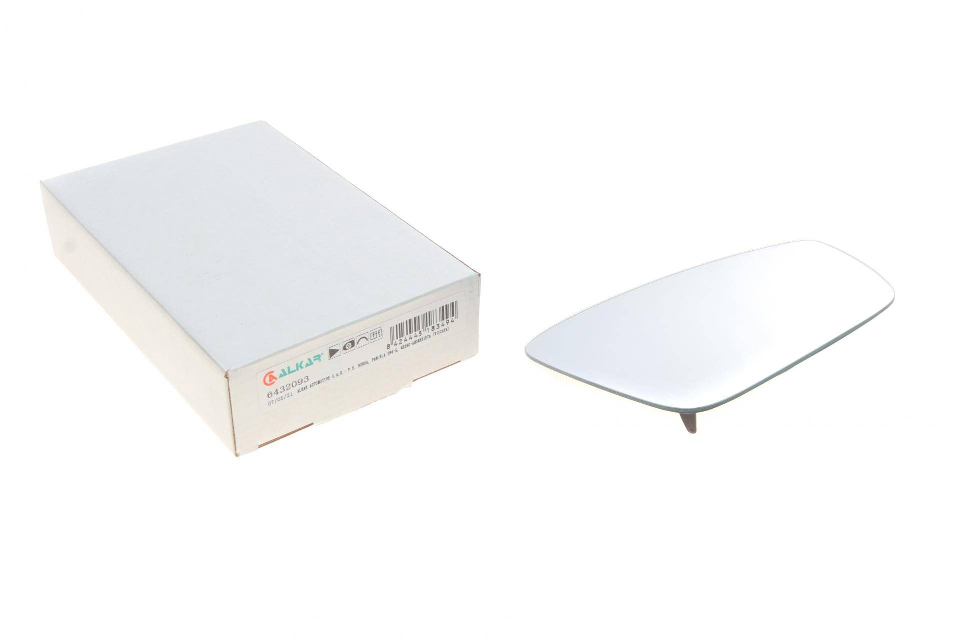 Скло дзеркала (з підігрівом) Skoda Rapid/Fabia 1.0-1.6 TDI 12- (R)