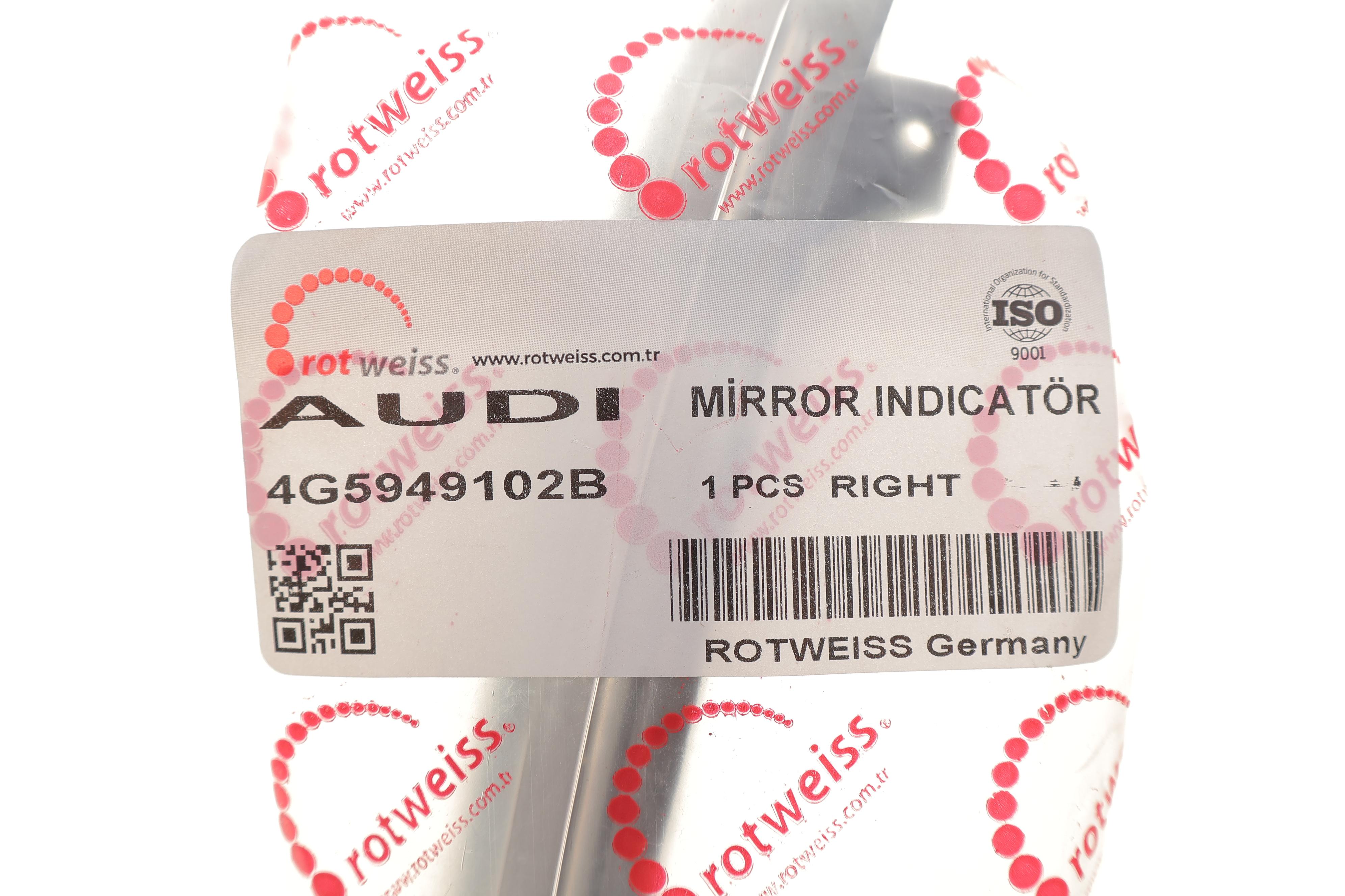 Повторювач повороту на дзеркало Audi A6 11-18 (R) (всередині OE VAG)