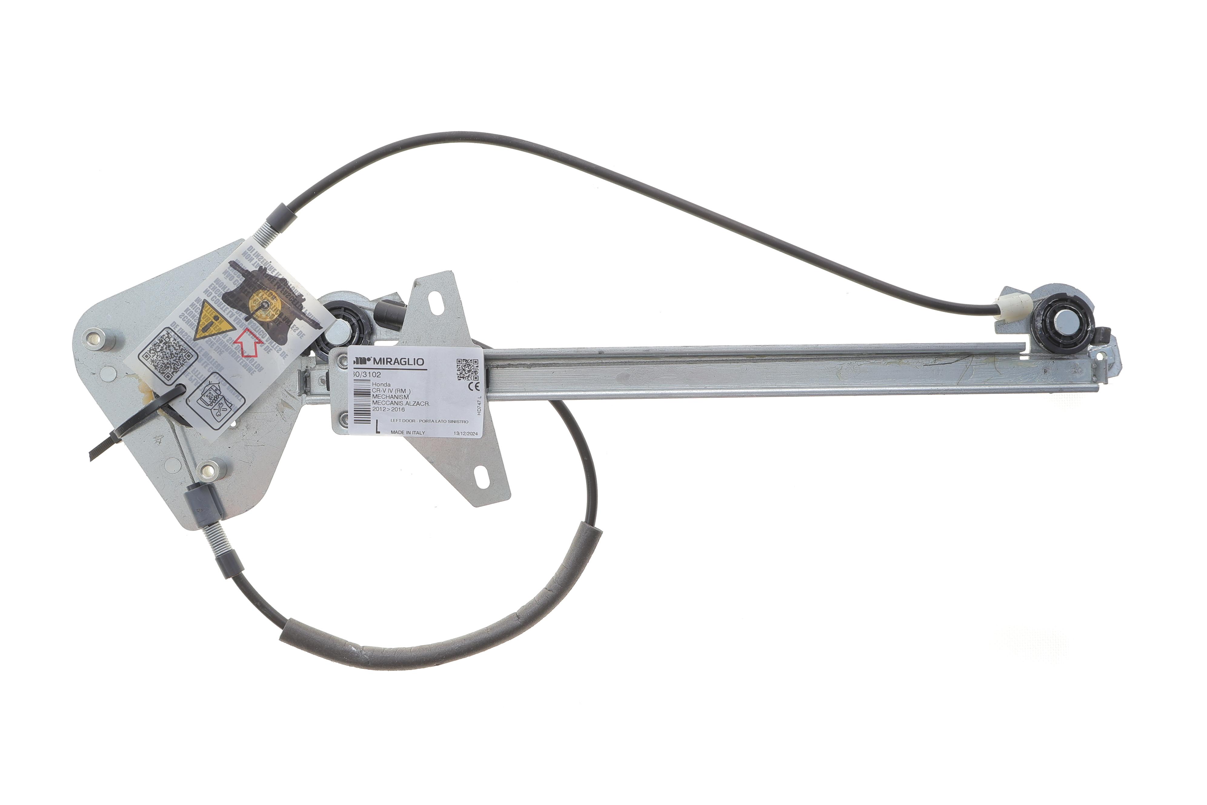 Склопідіймач (задній) Honda CR-V IV 12- (L) (електро) (без моторчика)