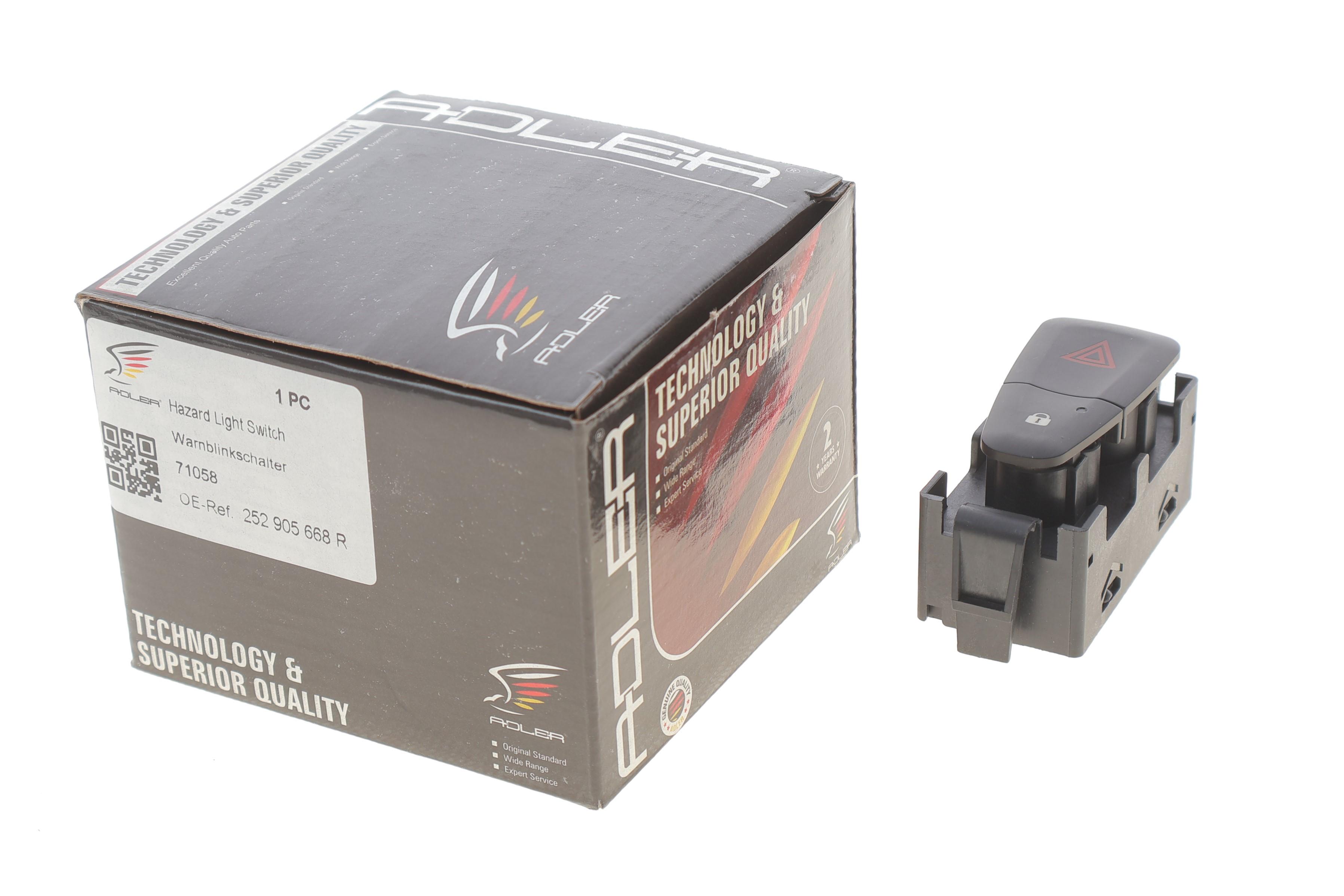 Кнопка аварійної сигналізації Renault Megane III/Scenic III 09-16