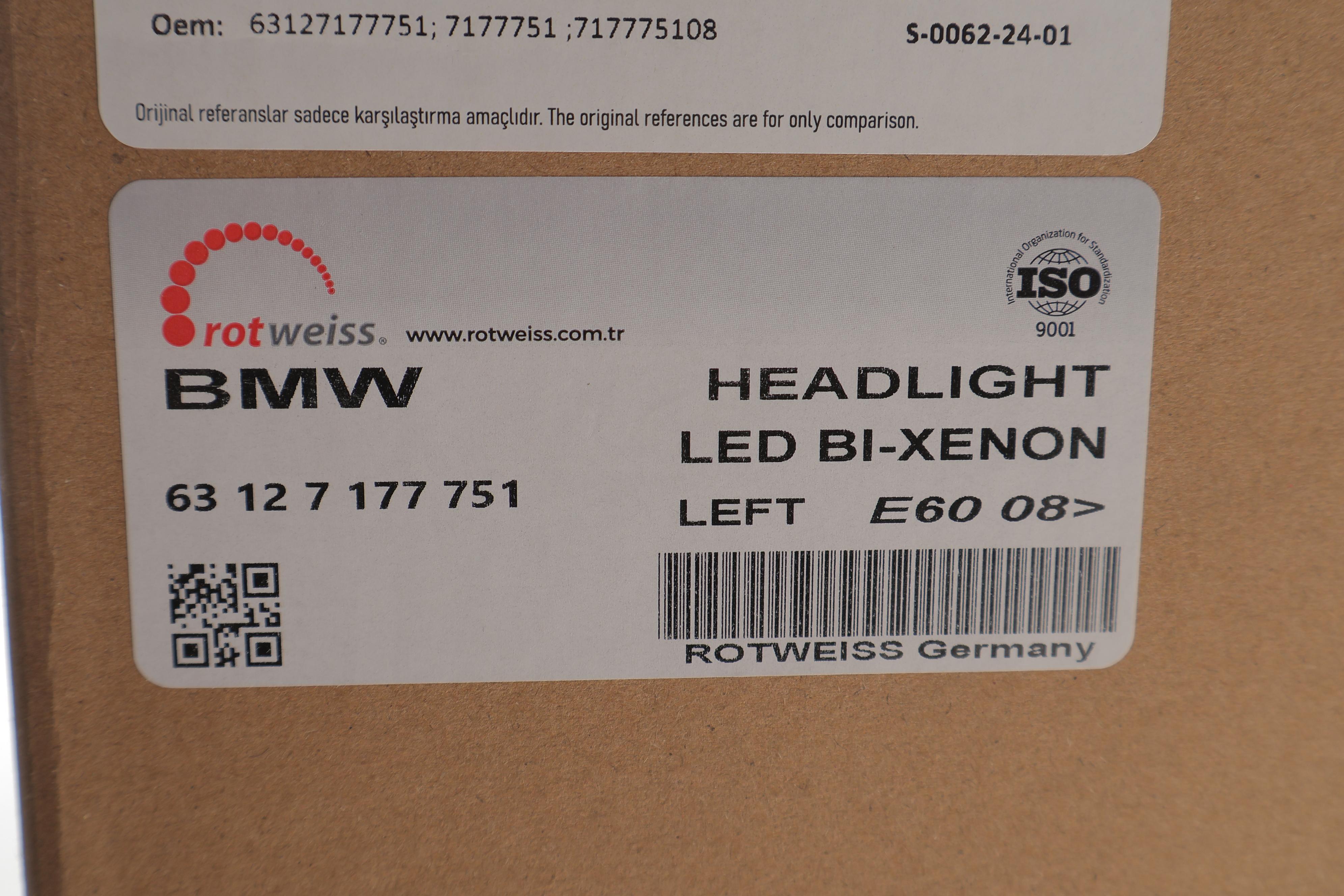 Фара (L) BMW 5 (E60)/(E61) M5 04-10 (Bi-Xenon)