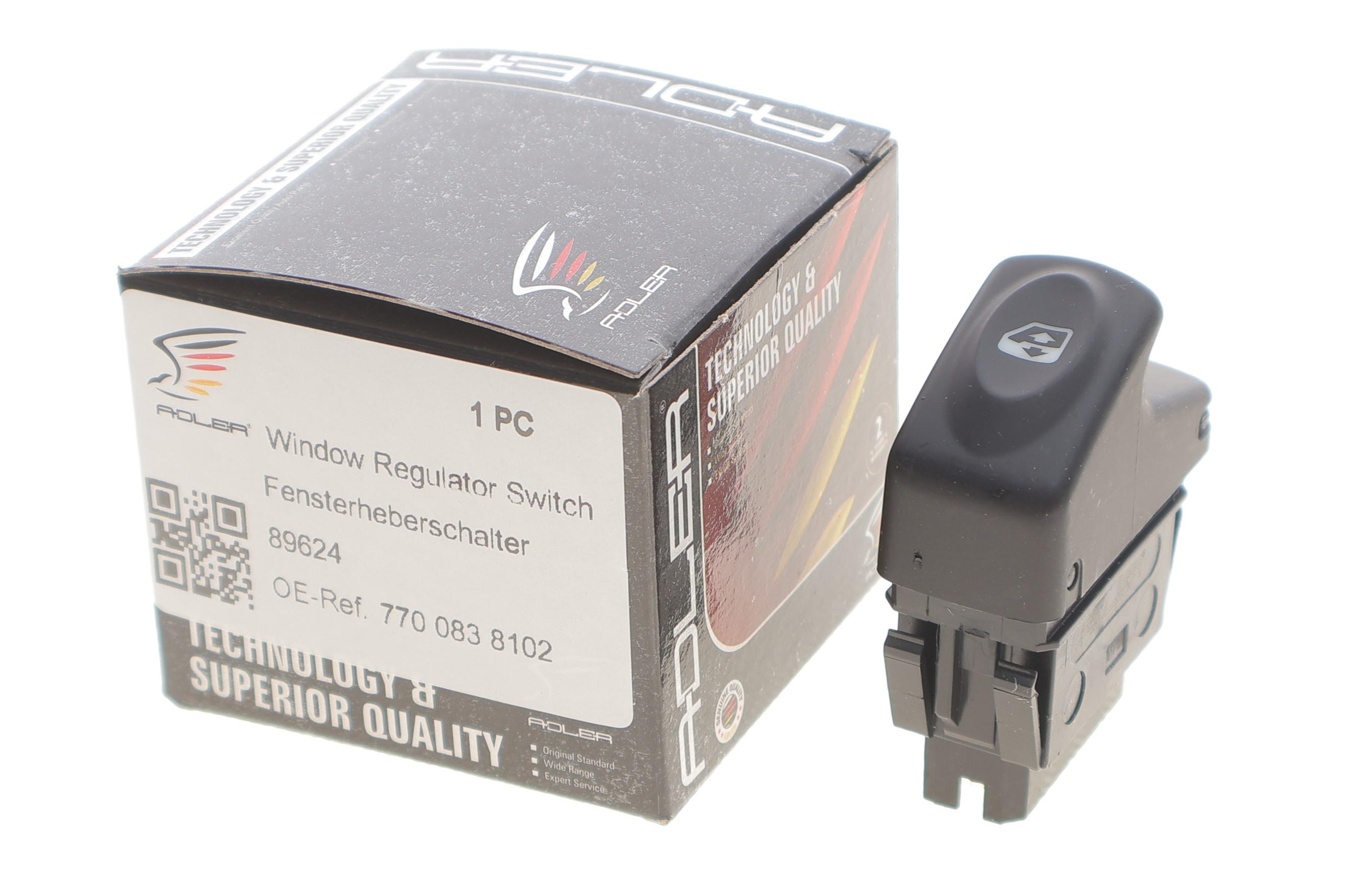 Кнопка склопідіймача (передня) Renault Megane/Scenic 98-