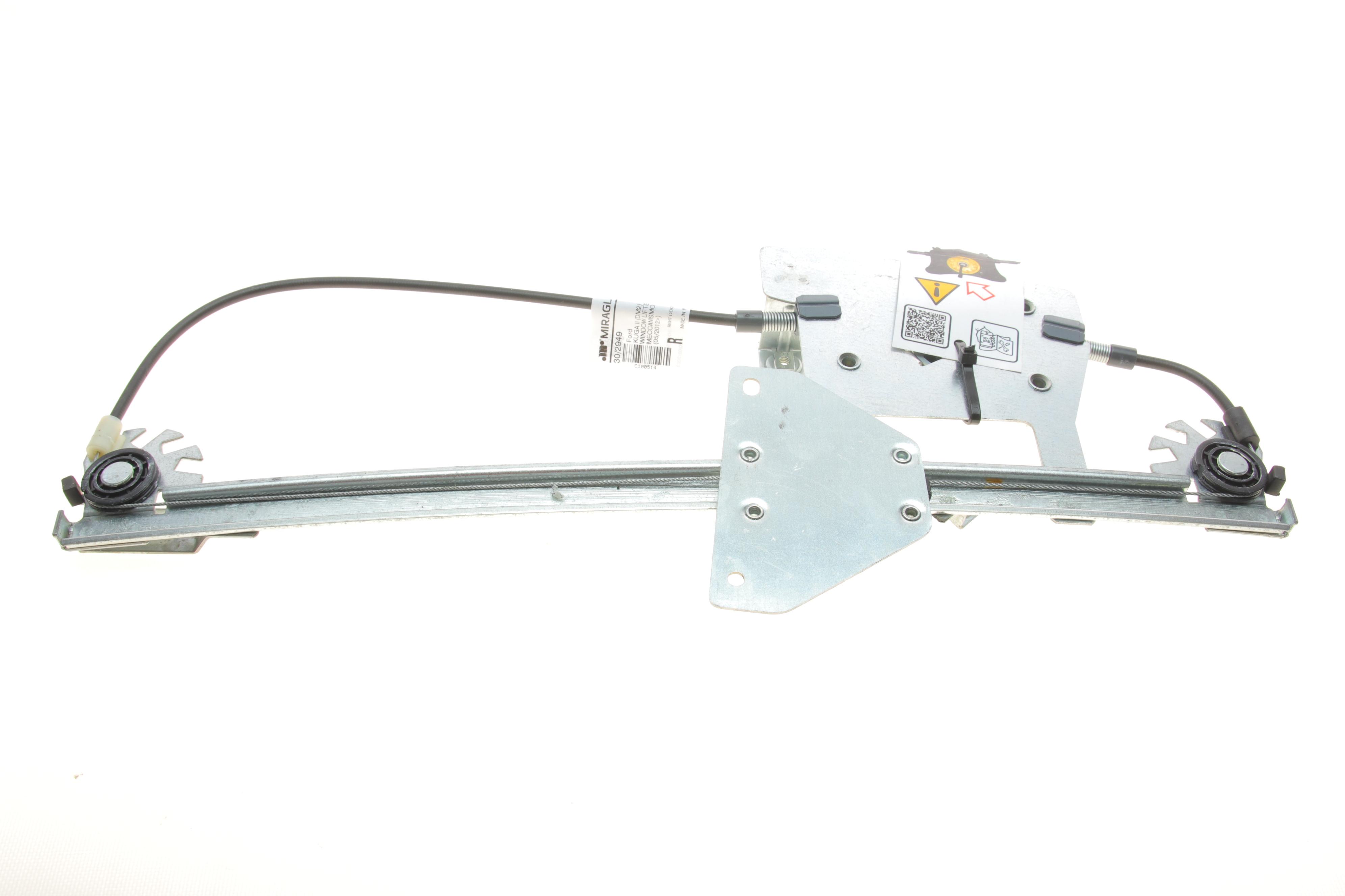 Склопідіймач (задній) Ford Kuga II 13- (R) (електро) (без моторчика)