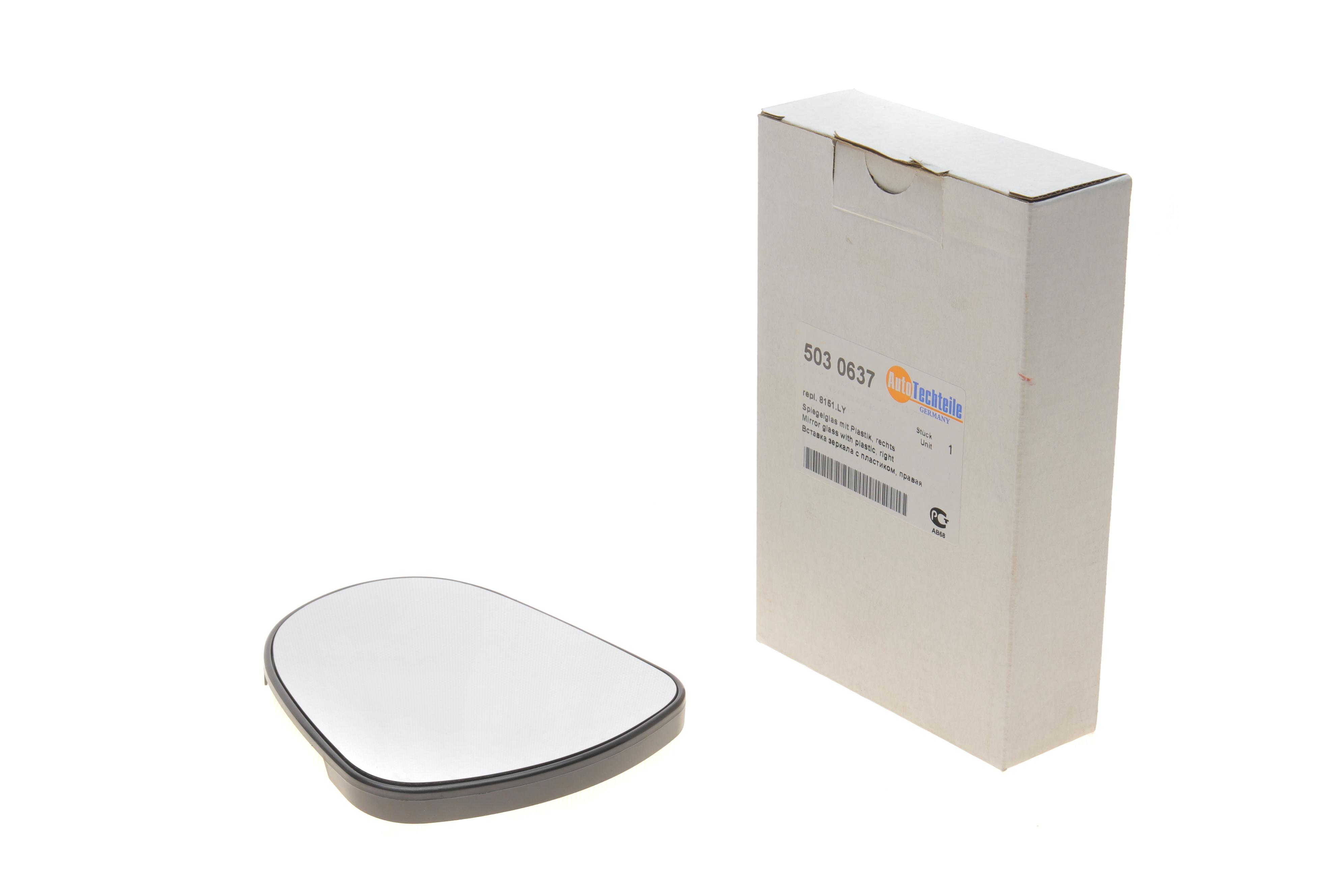 Скло дзеркала Peugeot 207/308 07-15 (R)