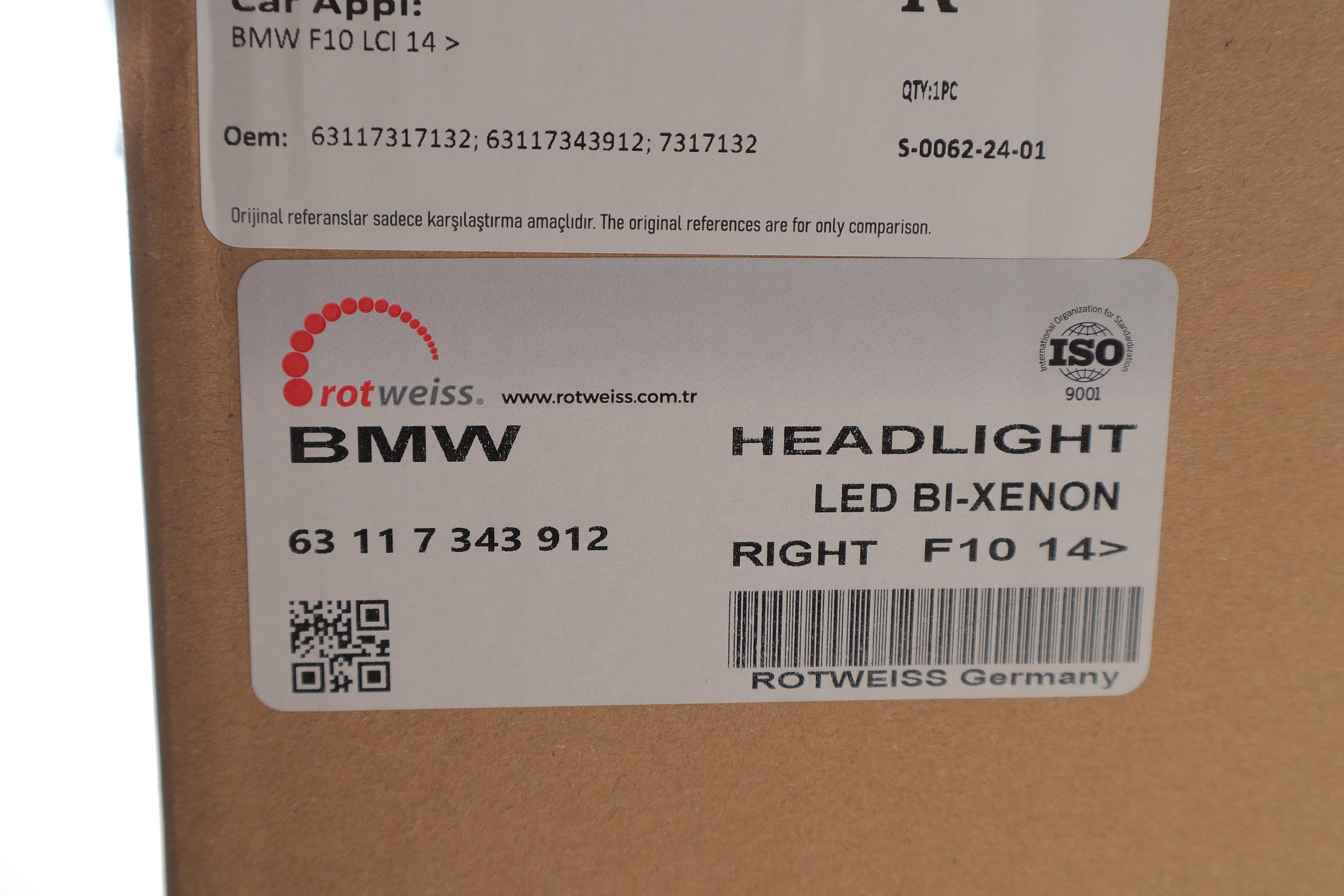 Фара (R) BMW 5 (F10) 11-16 (Bi-Xenon)