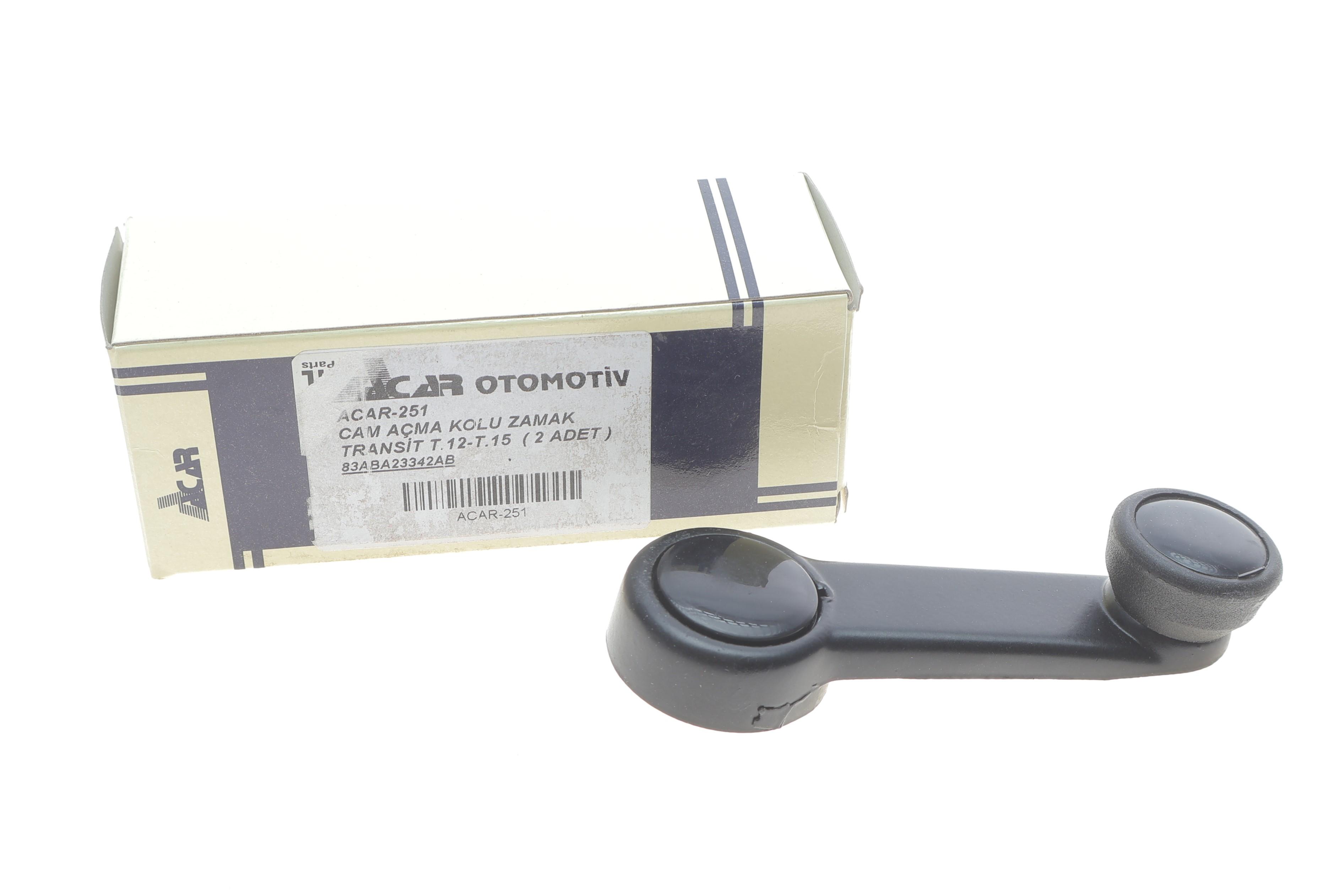 Ручка склопідіймача Ford Transit 91-06 (чорна)