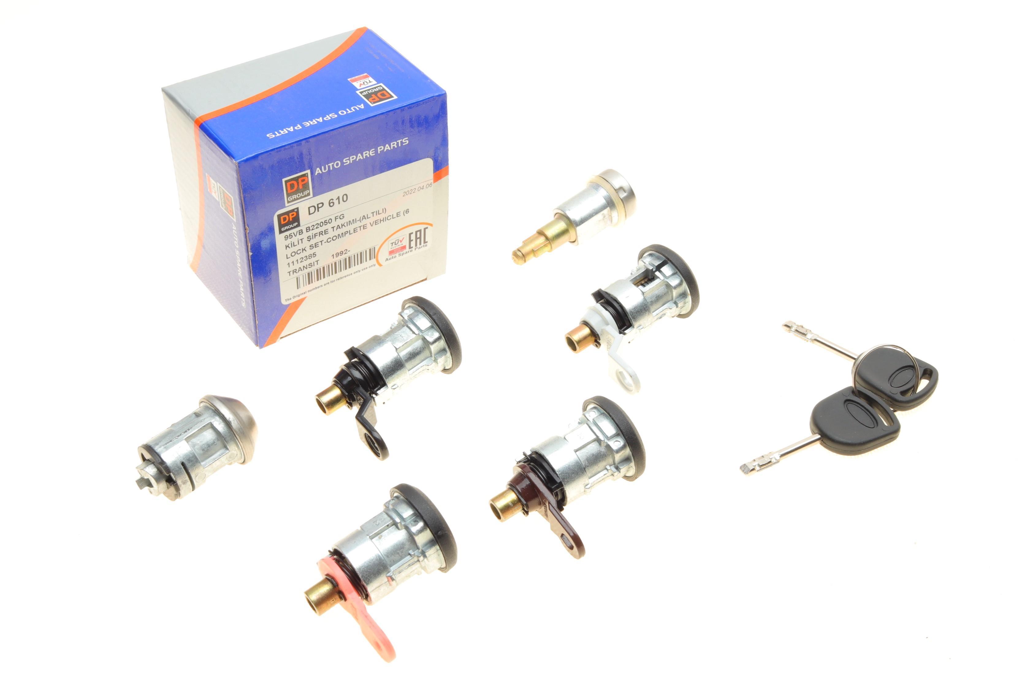 Комплект замків (6шт.) Ford Transit 92-00