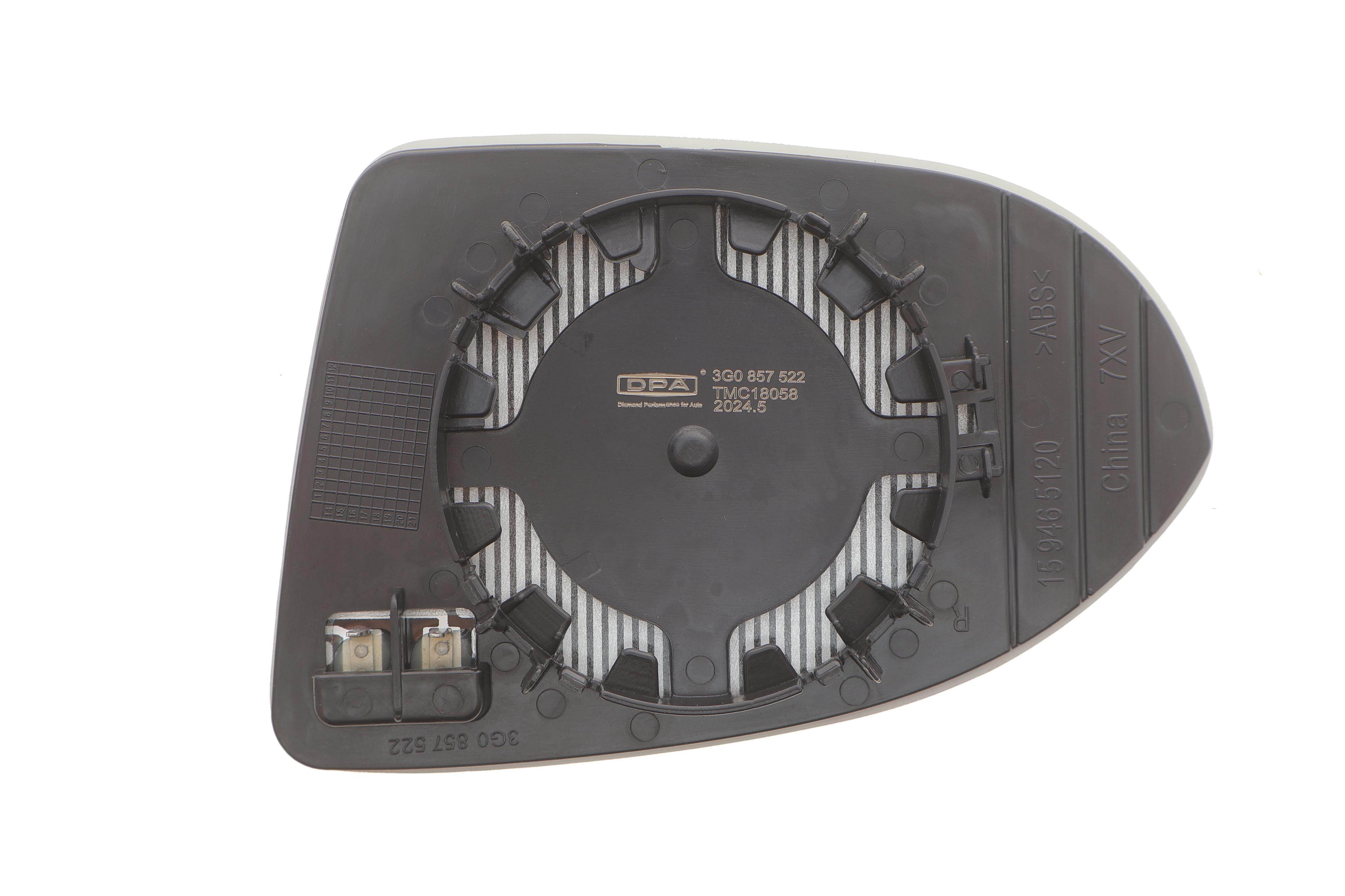 Скло дзеркала (з підігрівом) VW Passat B8 14- (R)