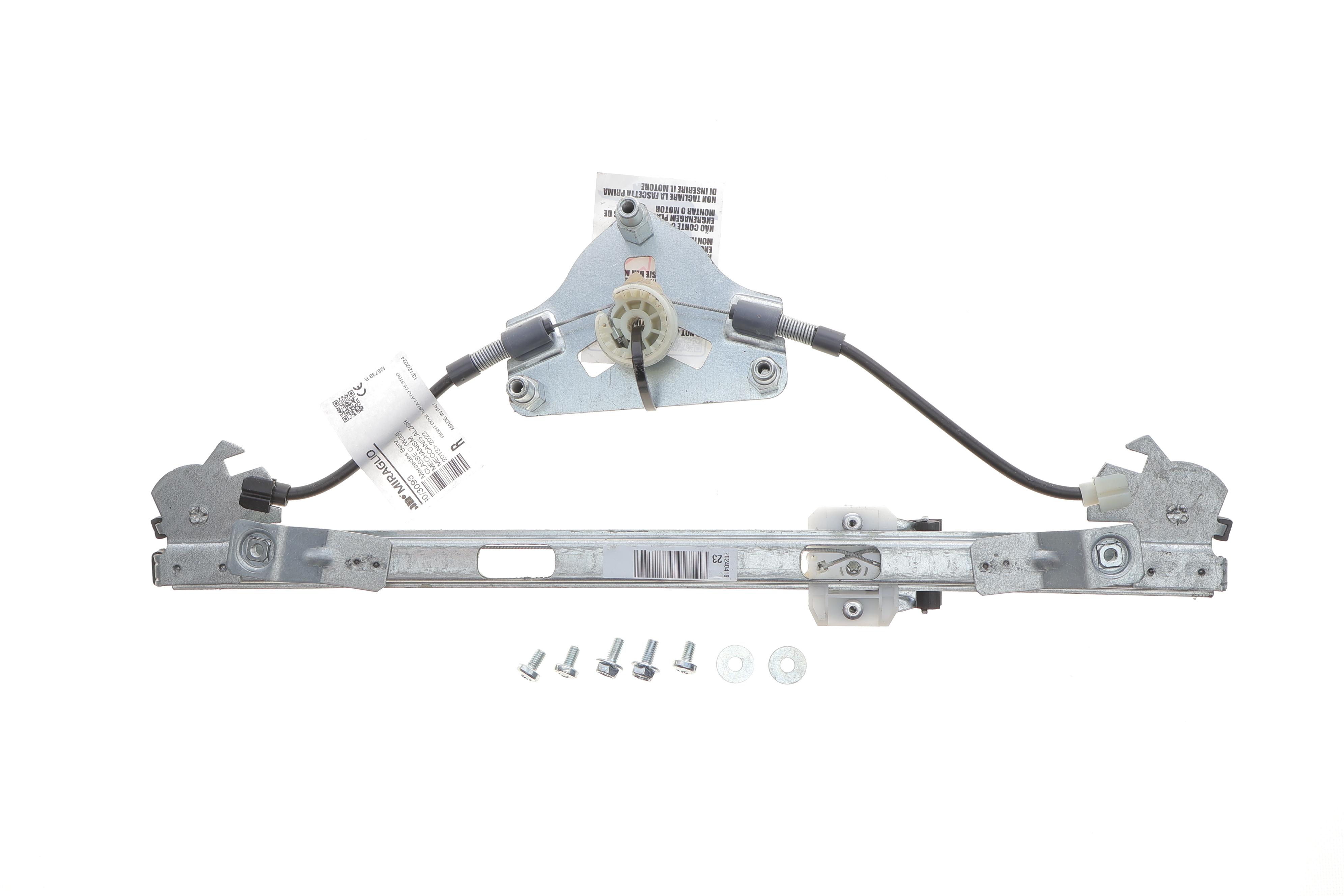 Склопідіймач (задній) MB C-class (W205/S205) 14- (R) (електро) (без моторчика)