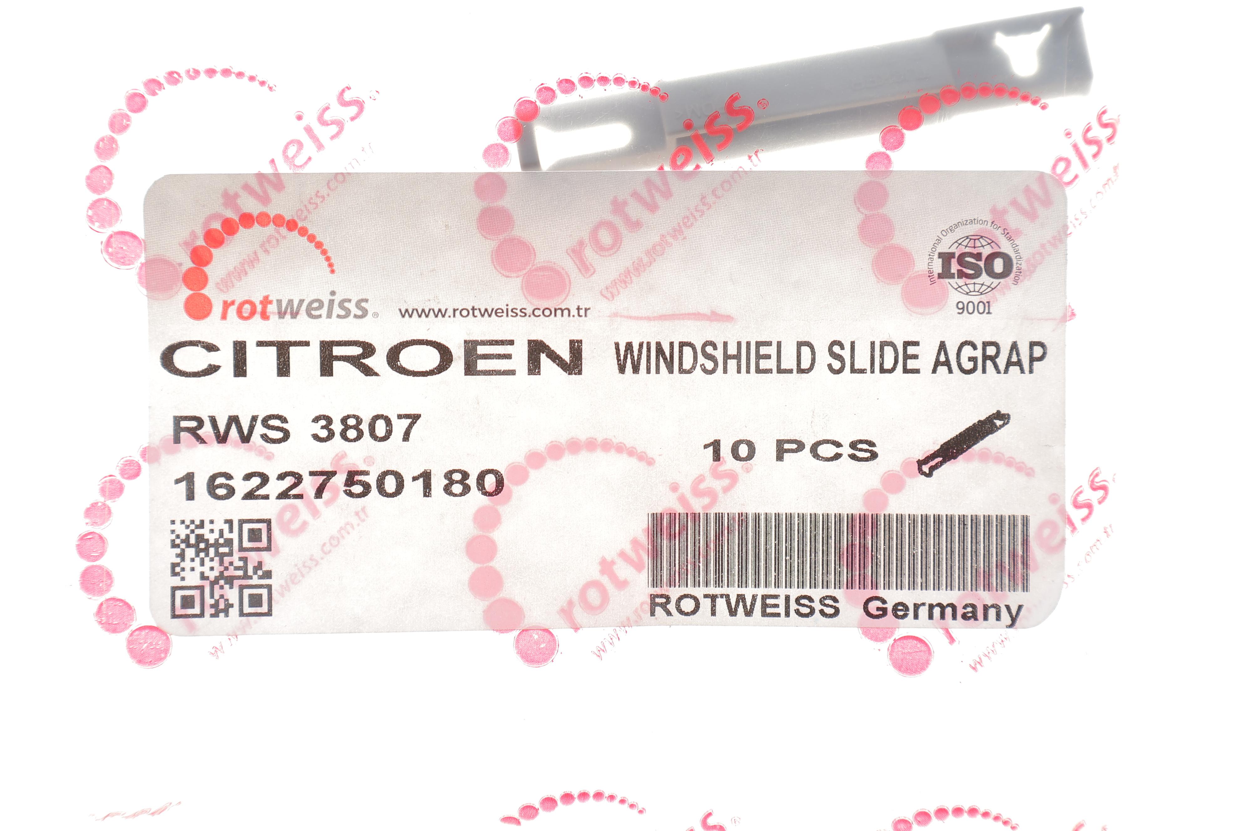 Кліпса кріплення молдингів скла лобового Citroen C4/Peugeot 3008 09- (всередині ОЕ)