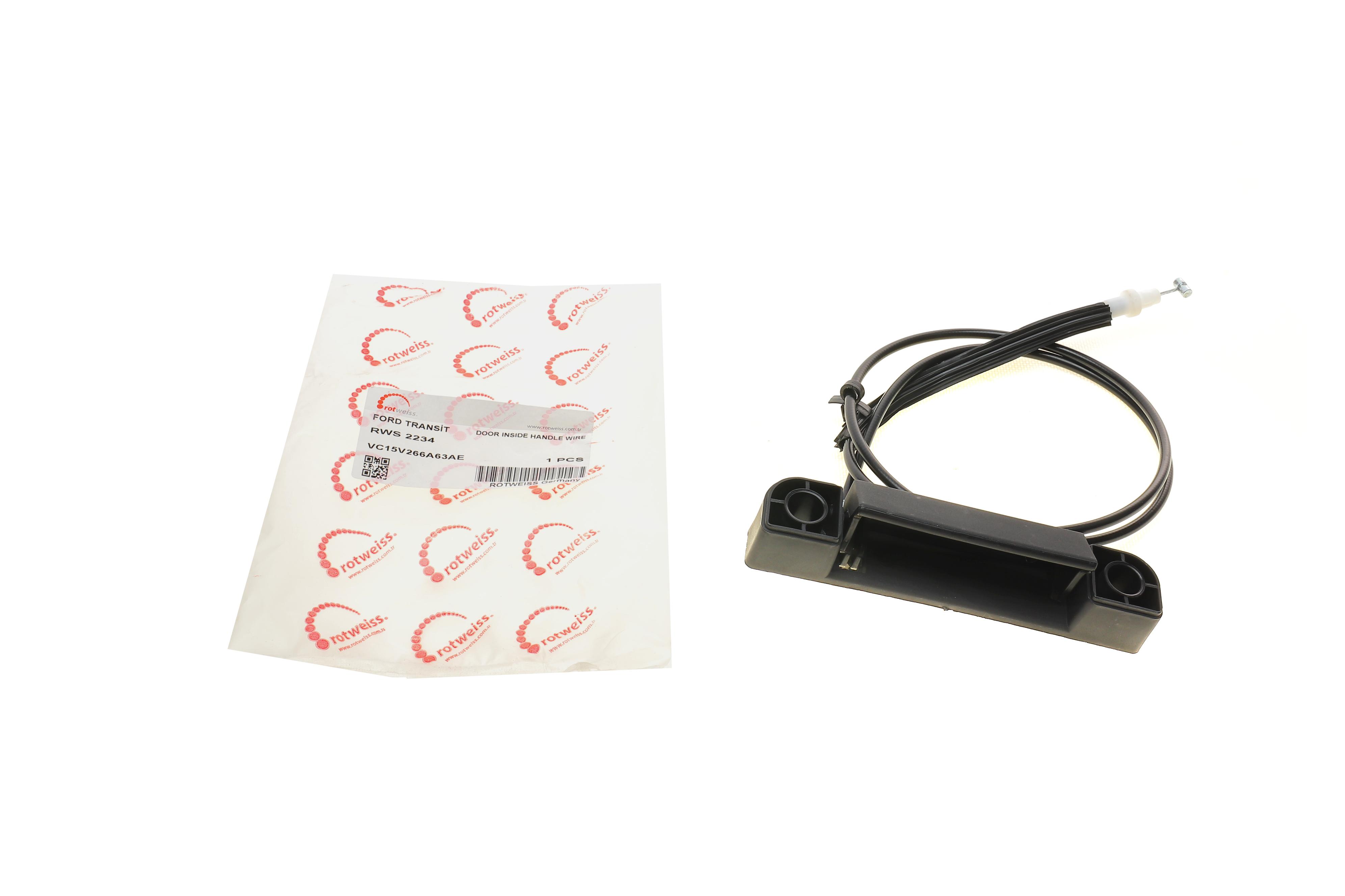 Ручка дверей (бічних/всередині) (L) Ford Transit 00- (з тросіком) (коротка база)