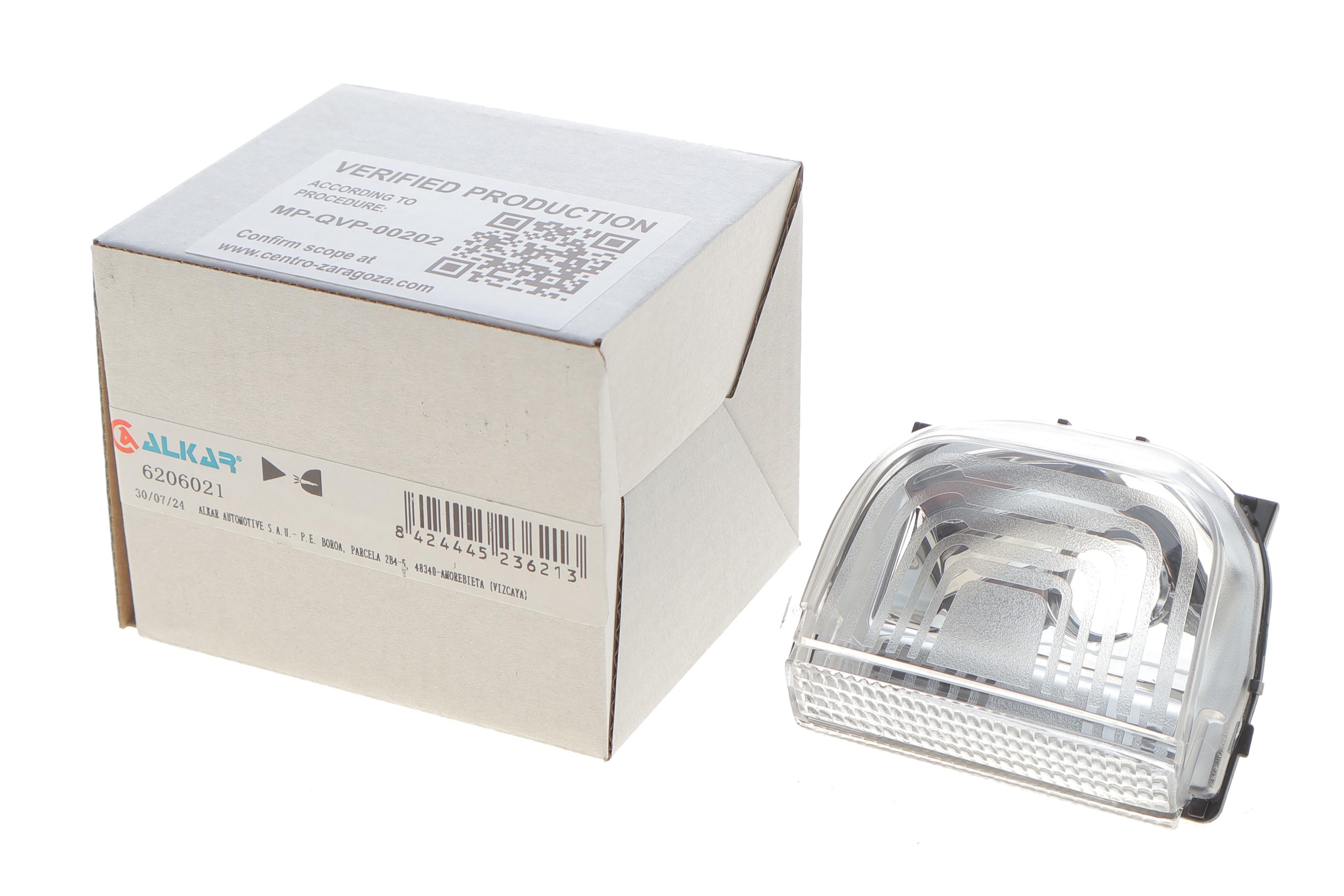 Повторювач повороту на дзеркало MB Sprinter 907 18- (R) (білий)