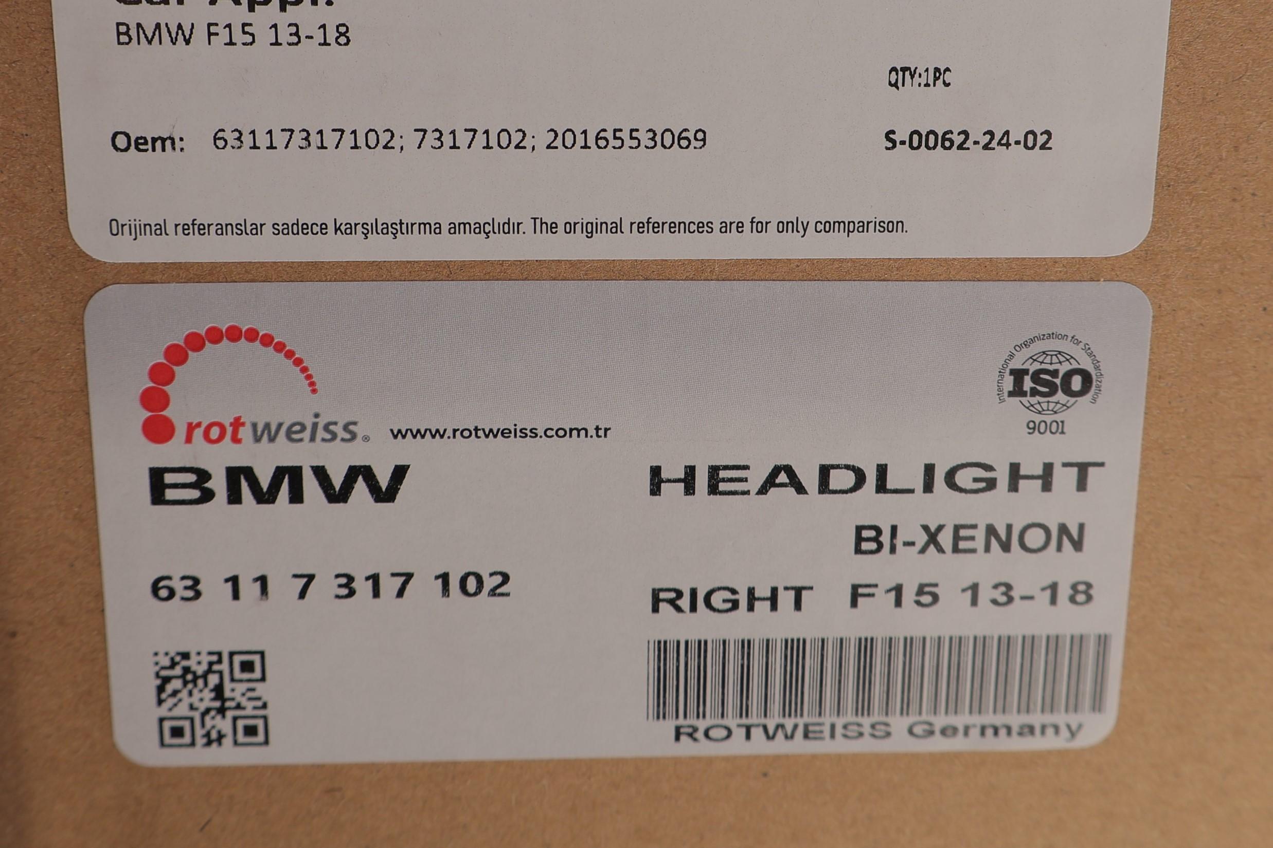 Фара (R) BMW X5 (F15/F85) 13-18 (Bi-Xenon)