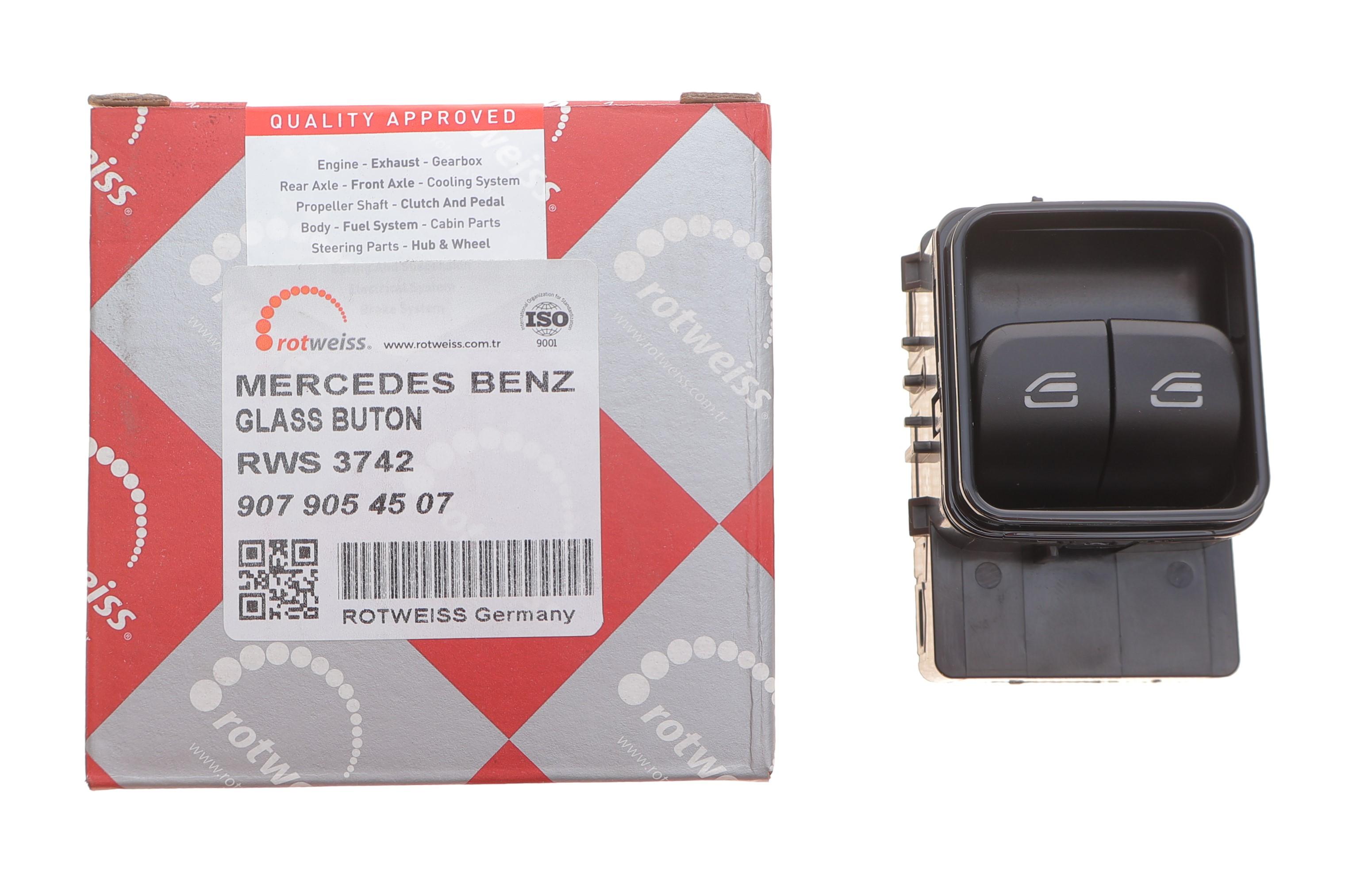 Кнопка склопідіймача (L) MB Sprinter 21- (подвійна)