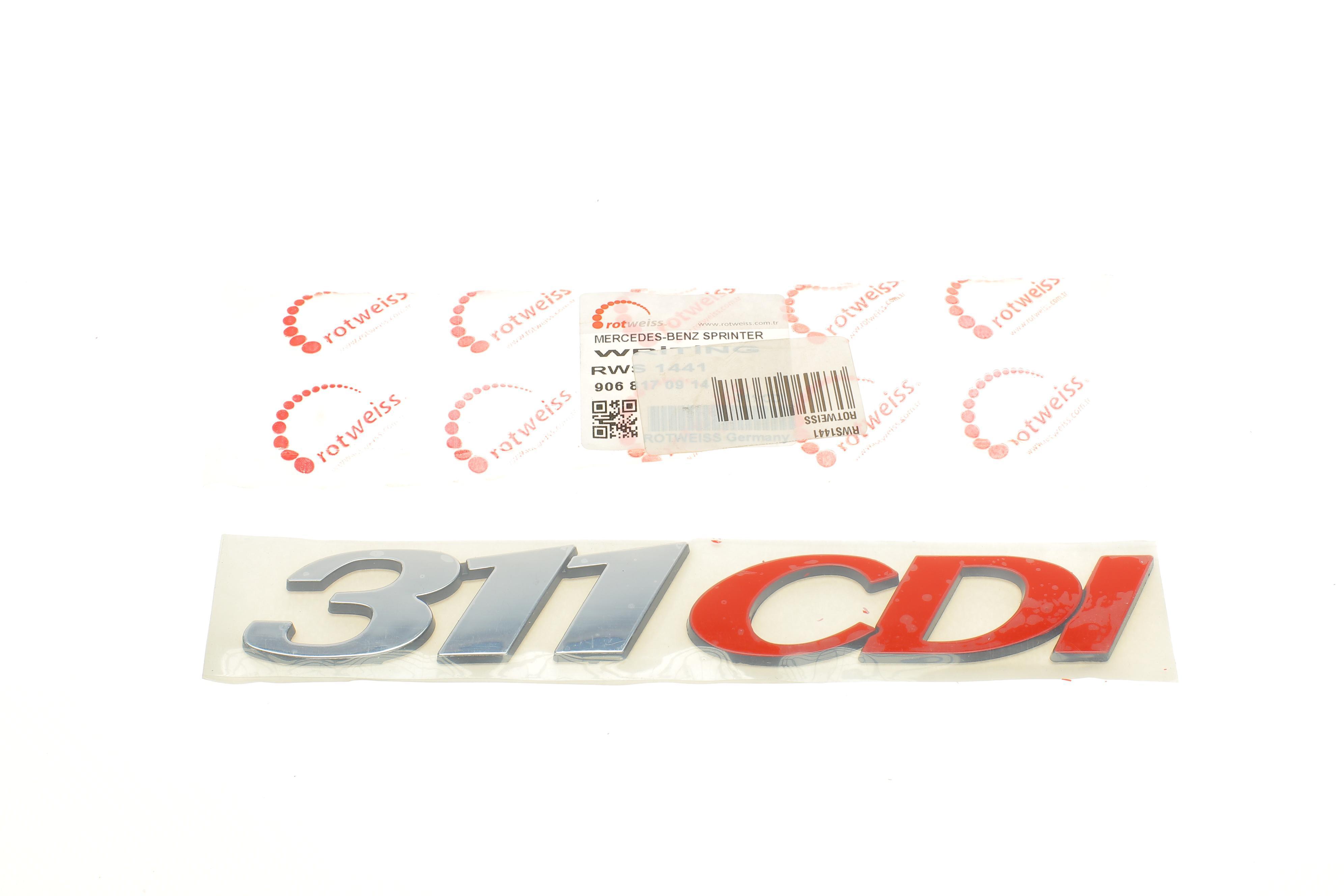 Напис "311CDI" MB Sprinter 06- (для задніх дверей)
