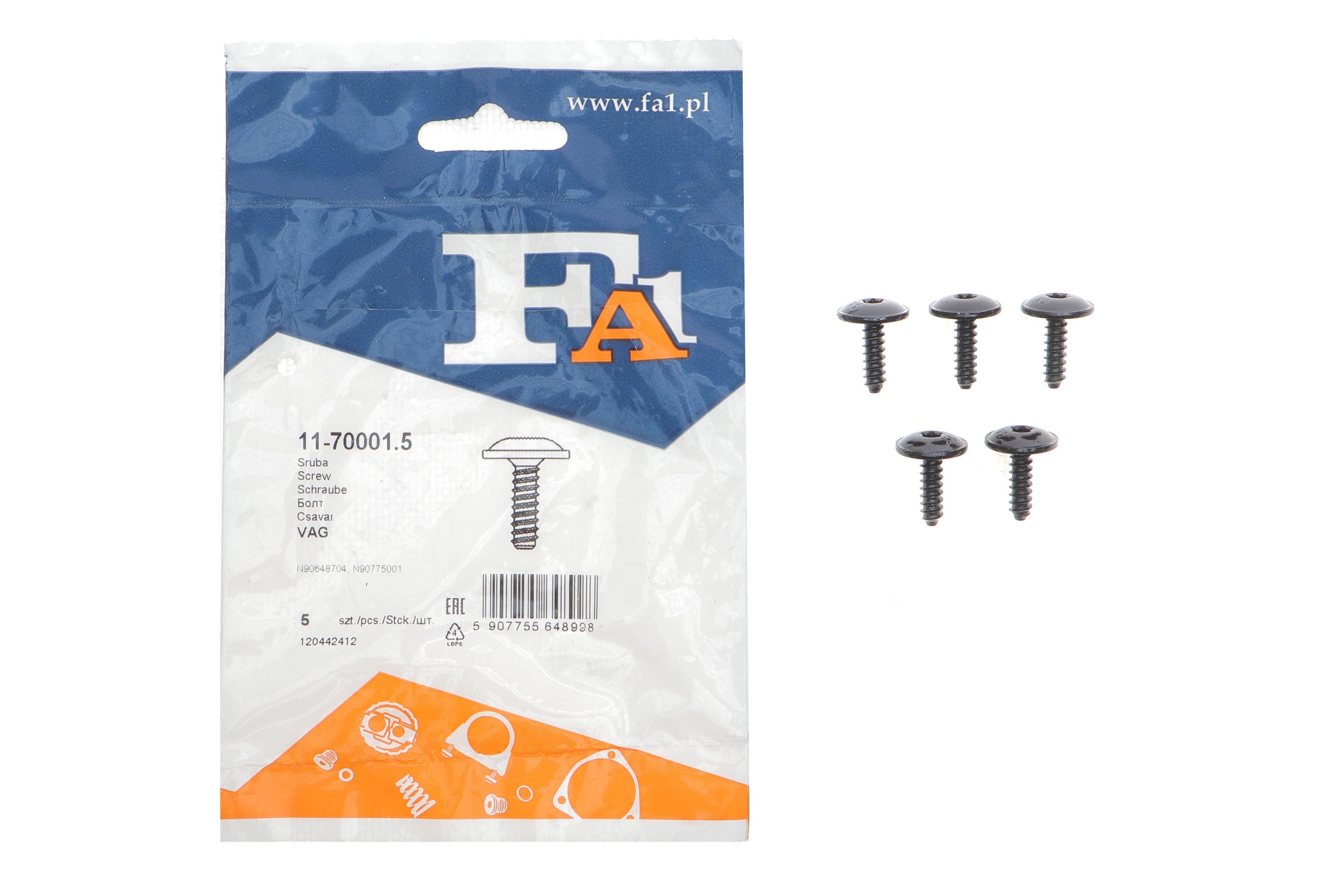 Болт кріплення елементів шумоізоляції (к-кт 5шт) VW Golf/Passat/Caddy (T25)