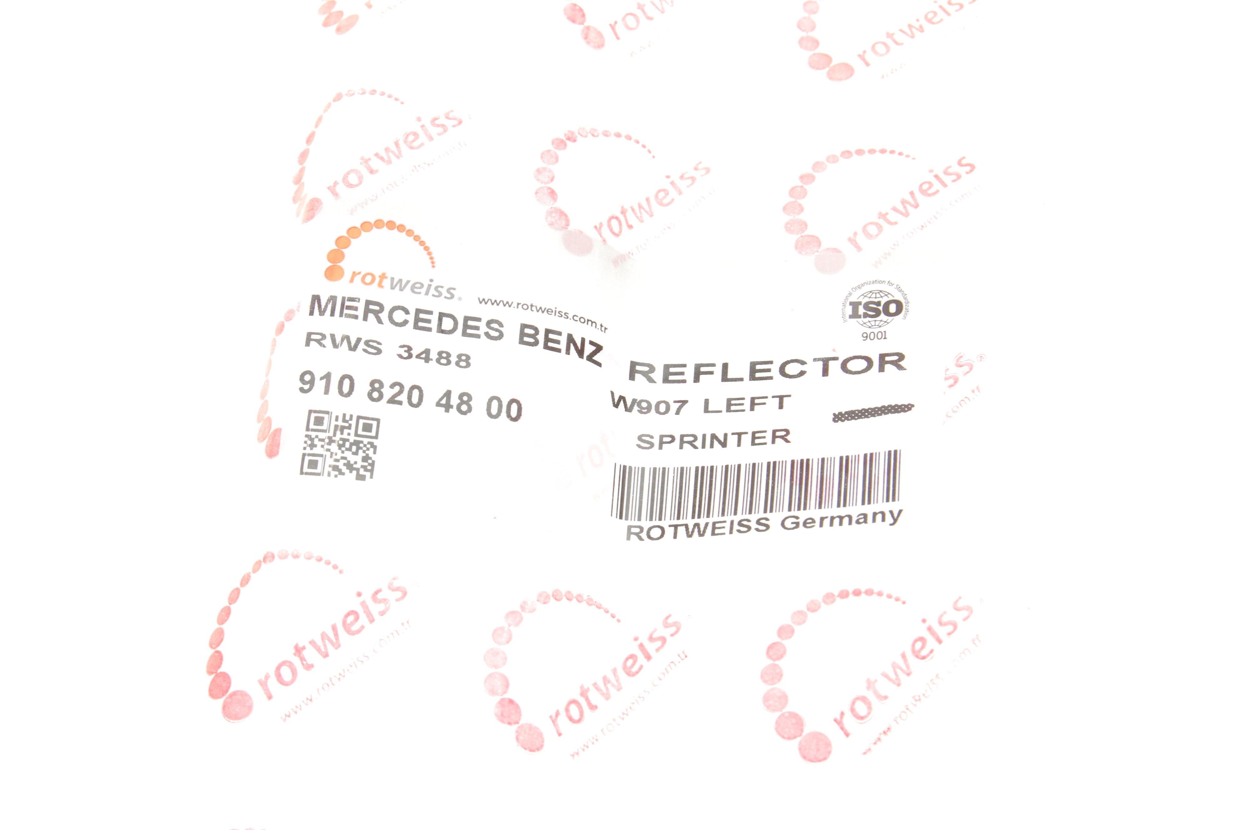 Світловідбивач бампера (заднього) MB Sprinter 907/ 910 18- (L)