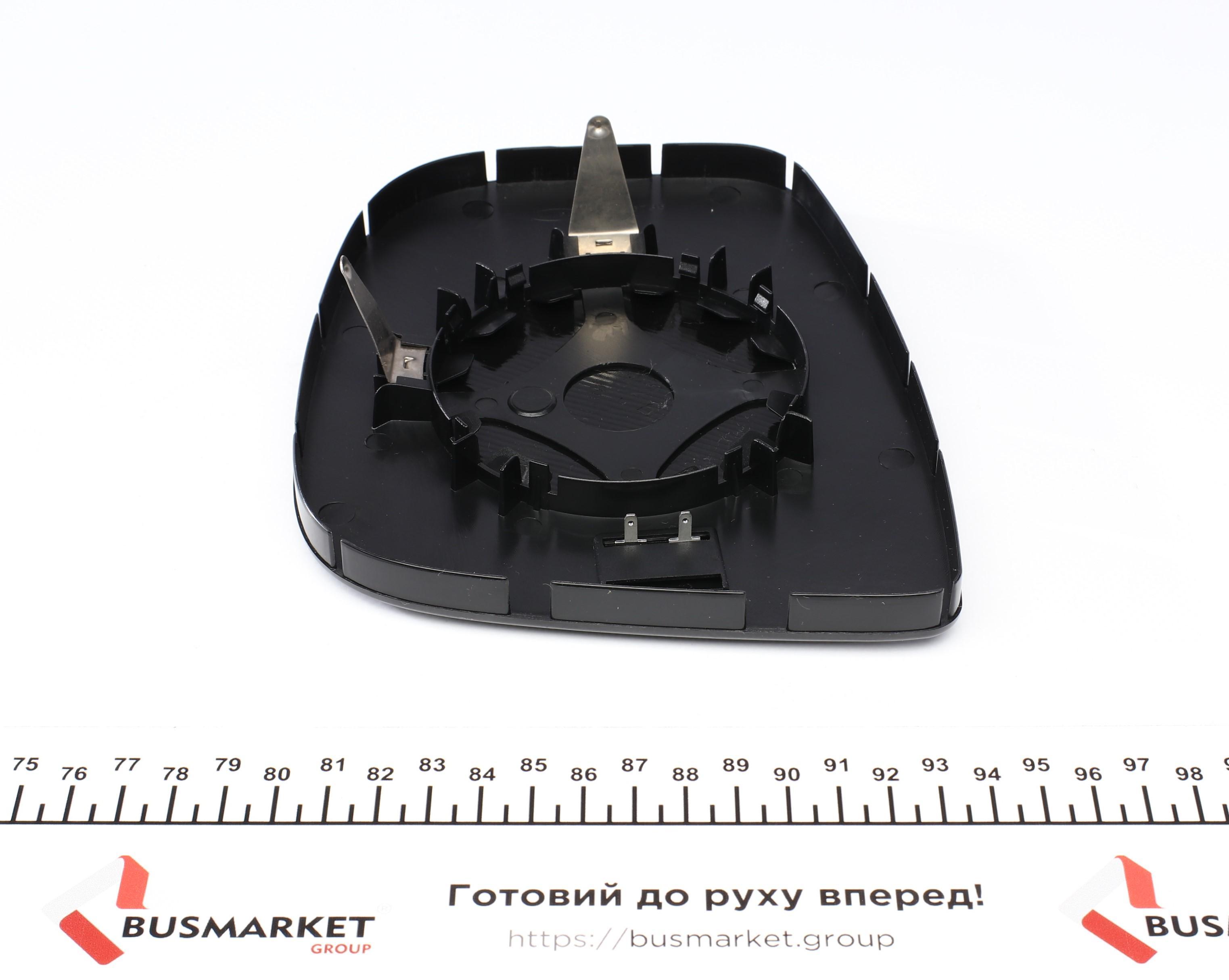 Скло дзеркала (з підігрівом) Citroen Berlingo/ Peugeot Partner 13- (R)