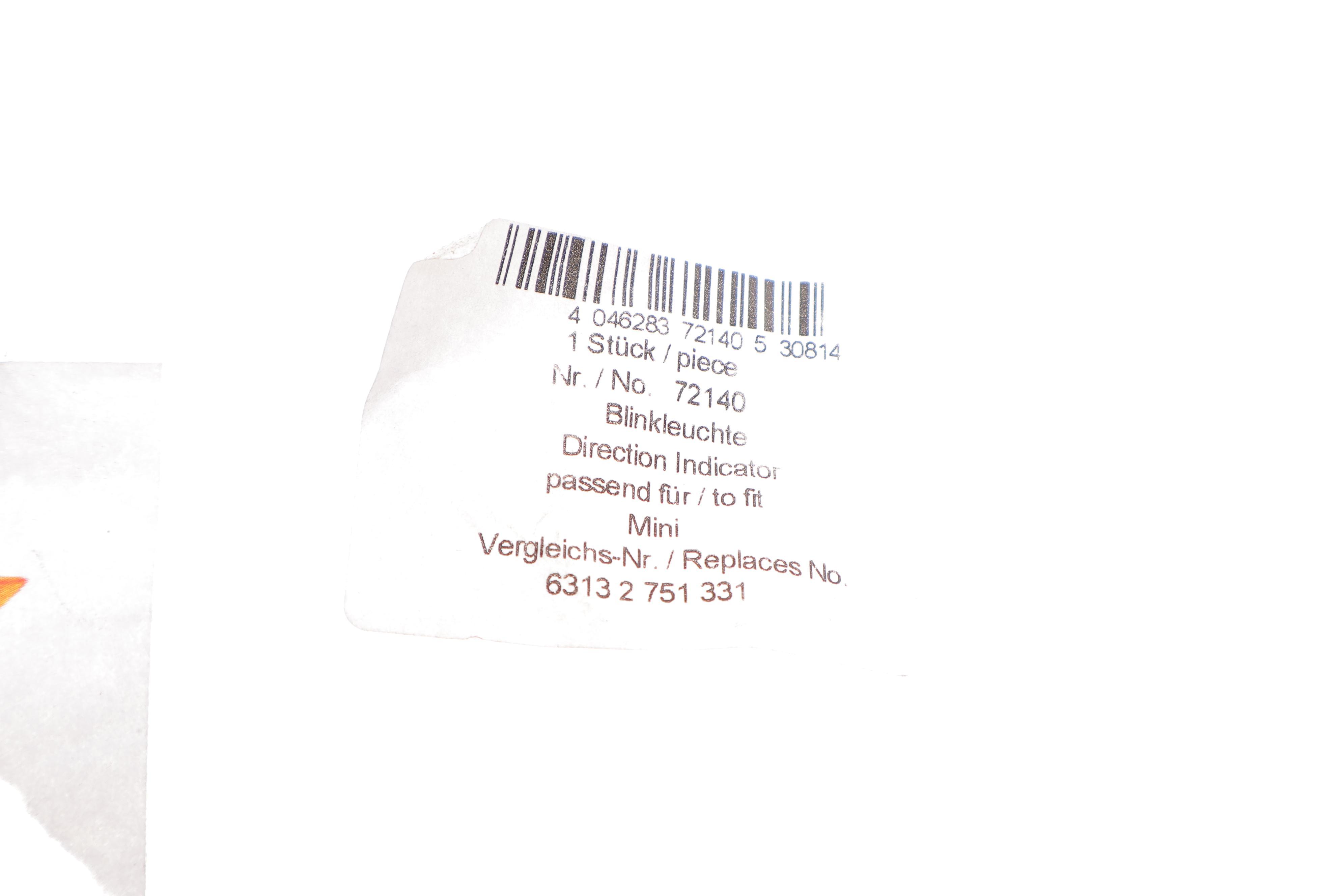 Повторювач повороту на крило Mini R56/R57 06-13 (L)