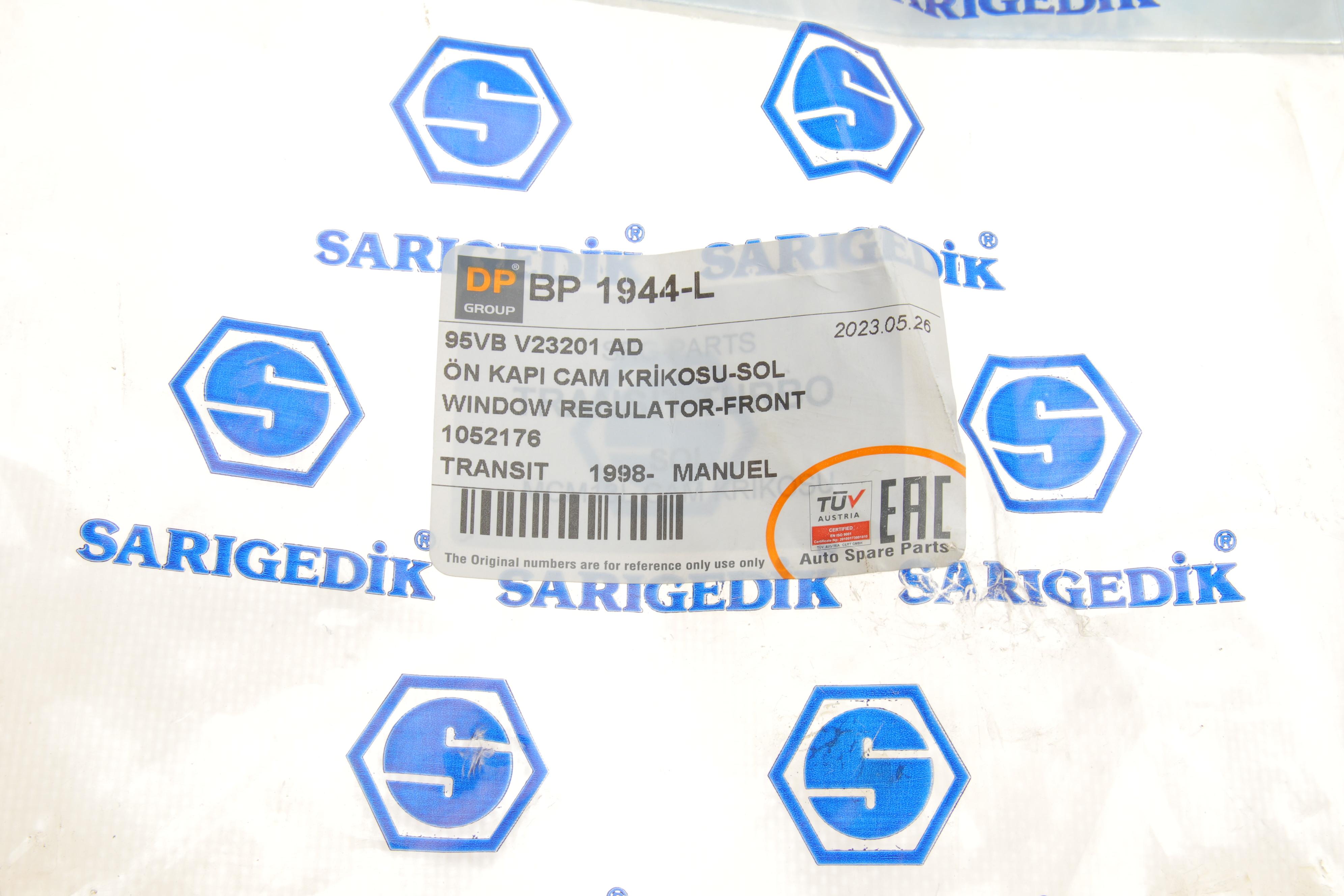 Склопідіймач (передній) Ford Transit 94-00 (L) (ручний)