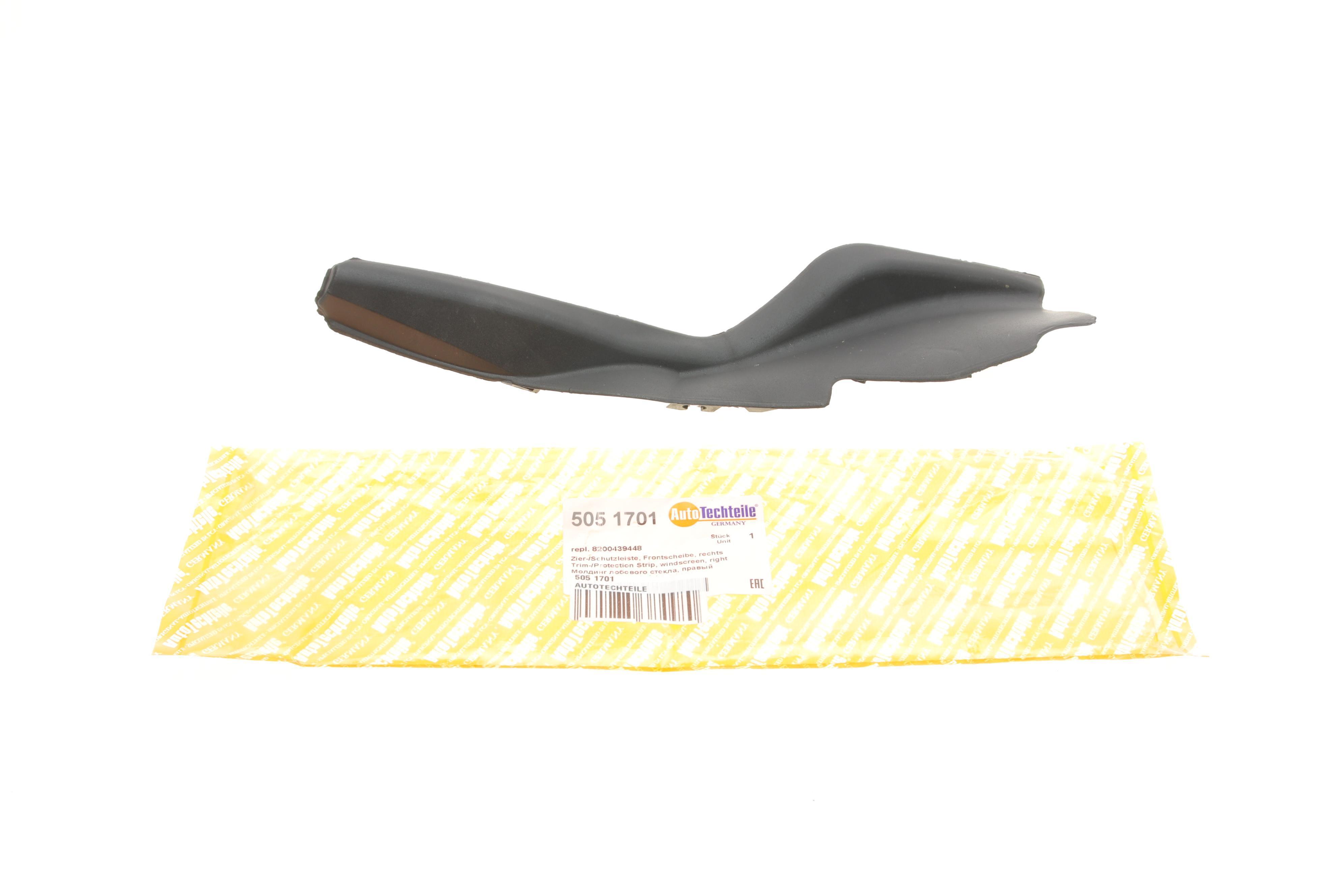 Накладка скла лобового Renault Kangoo 08- (R)