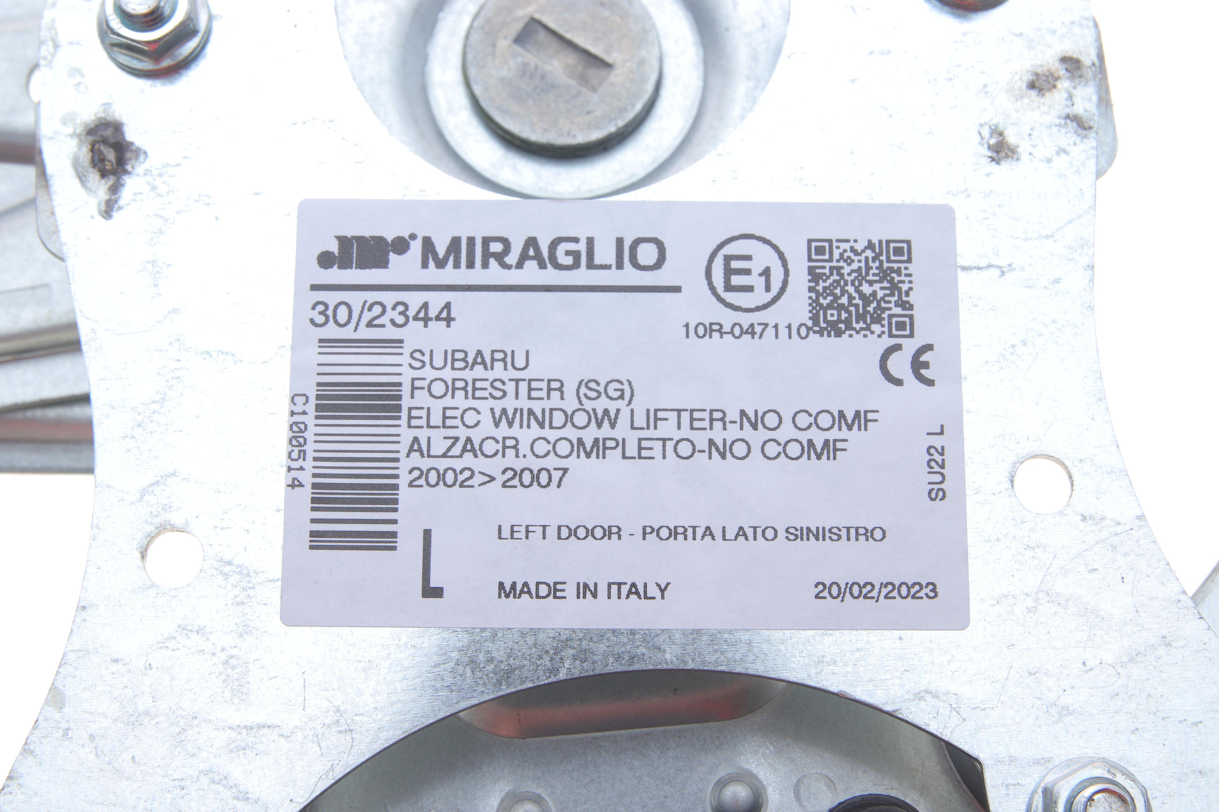 Склопідіймач (передній) Subaru Forester 02-08 (L) (електро) (з моторчиком)