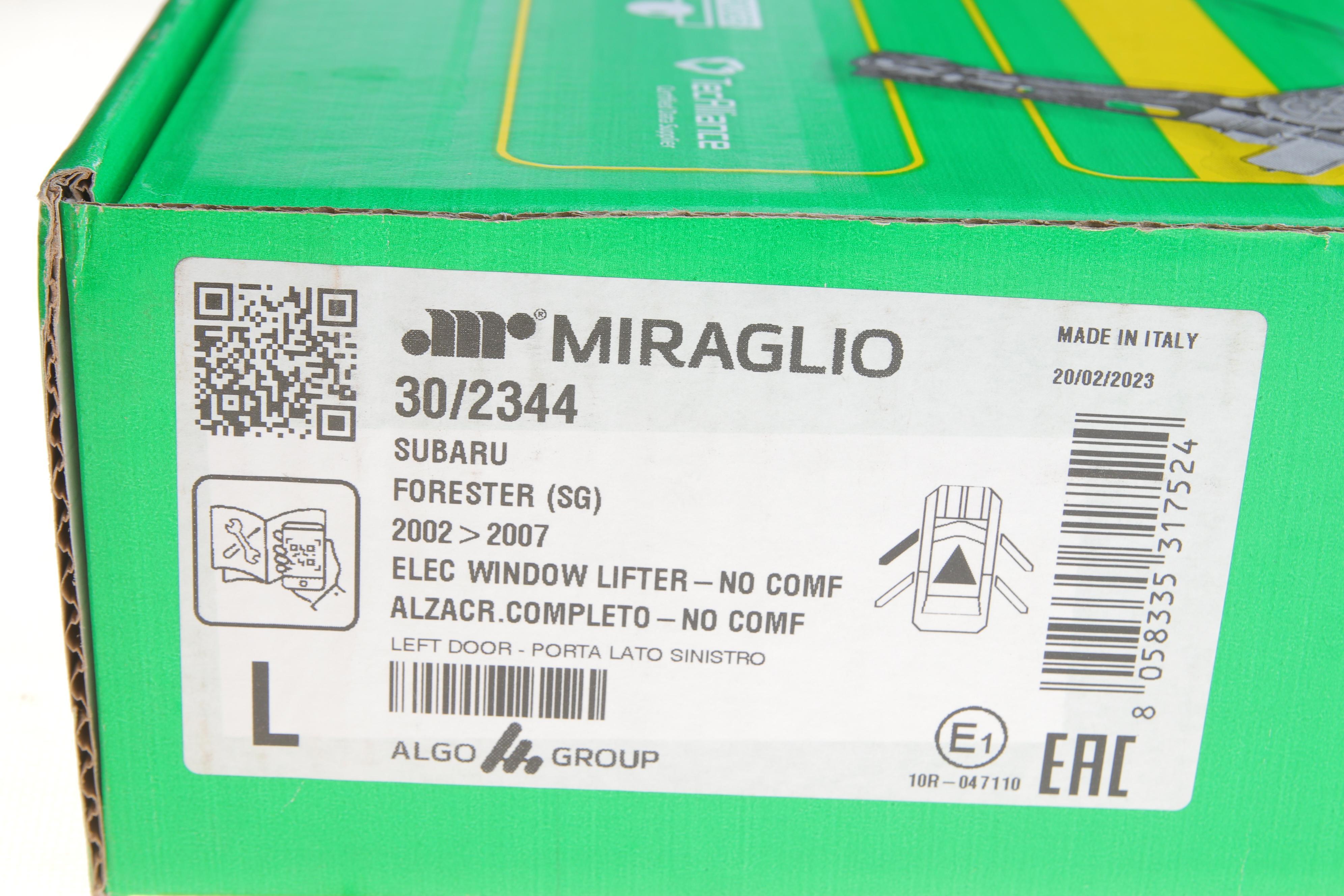 Склопідіймач (передній) Subaru Forester 02-08 (L) (електро) (з моторчиком)