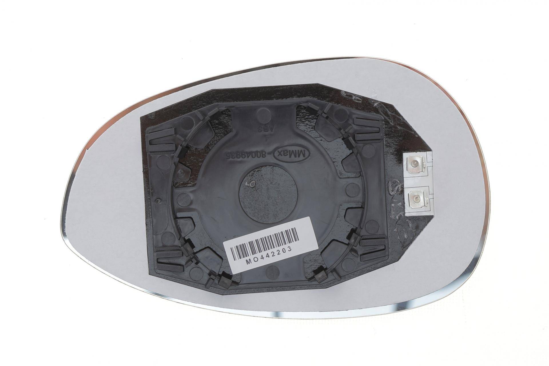 Скло дзеркала (з підігрівом) Fiat Punto 05-/500 07- (L) (опук.)