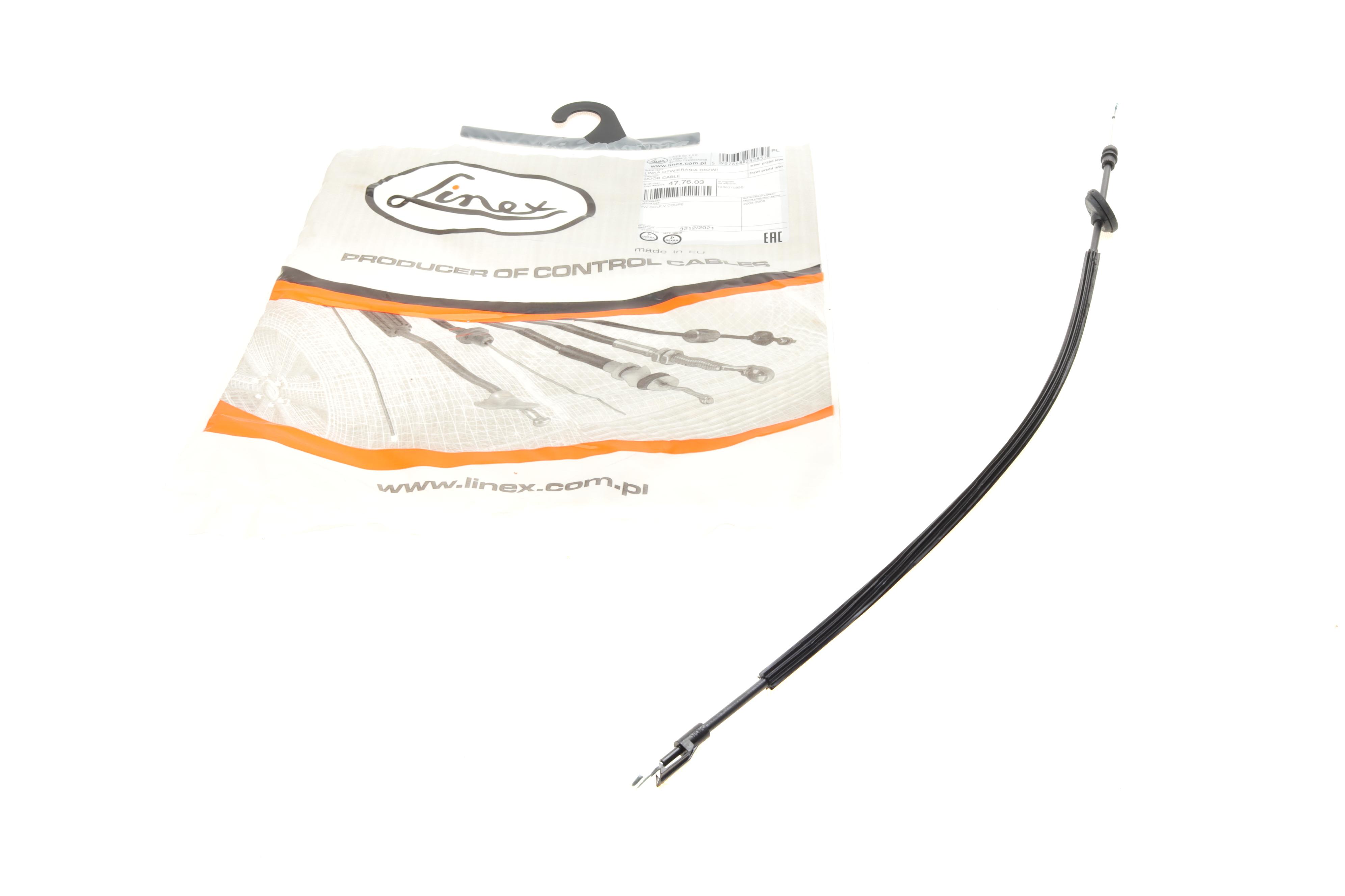 Трос дверей (передніх) VW Golf V 03-10 (L) (709/616mm)