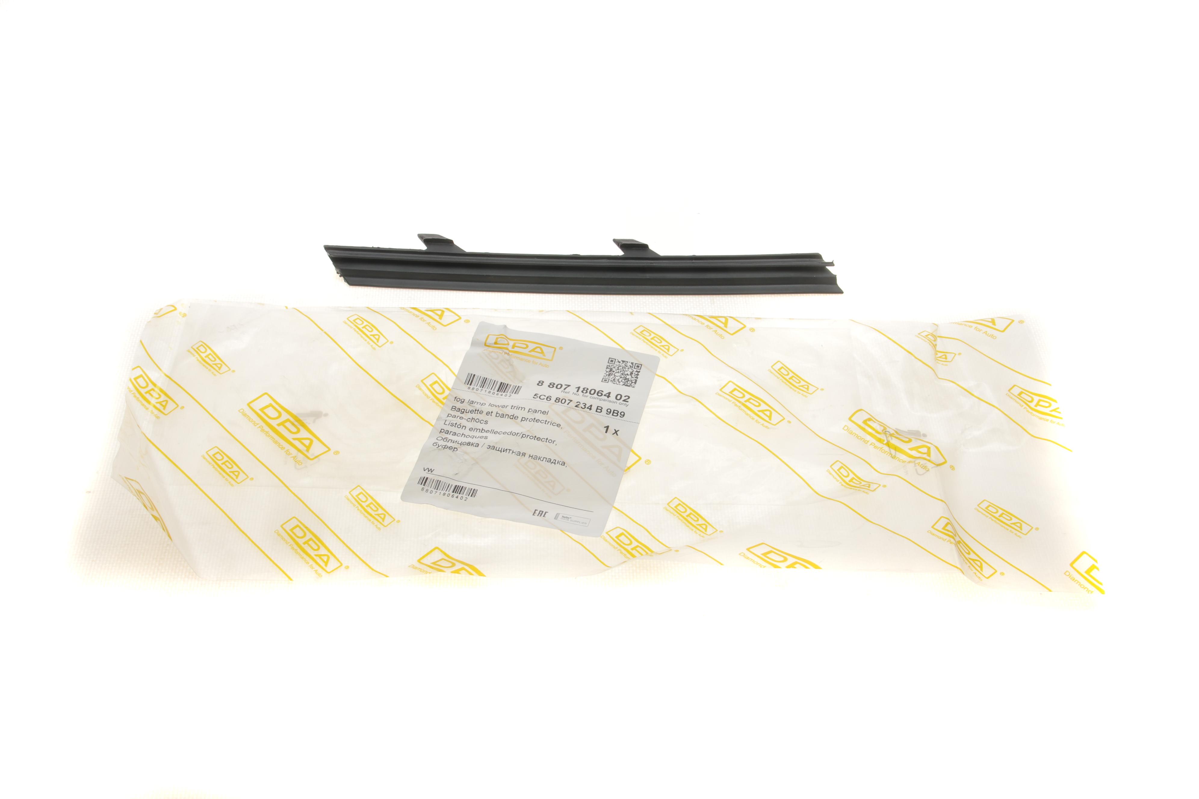 Накладка бампера (переднього) VW Jetta IV 10-17 (R)