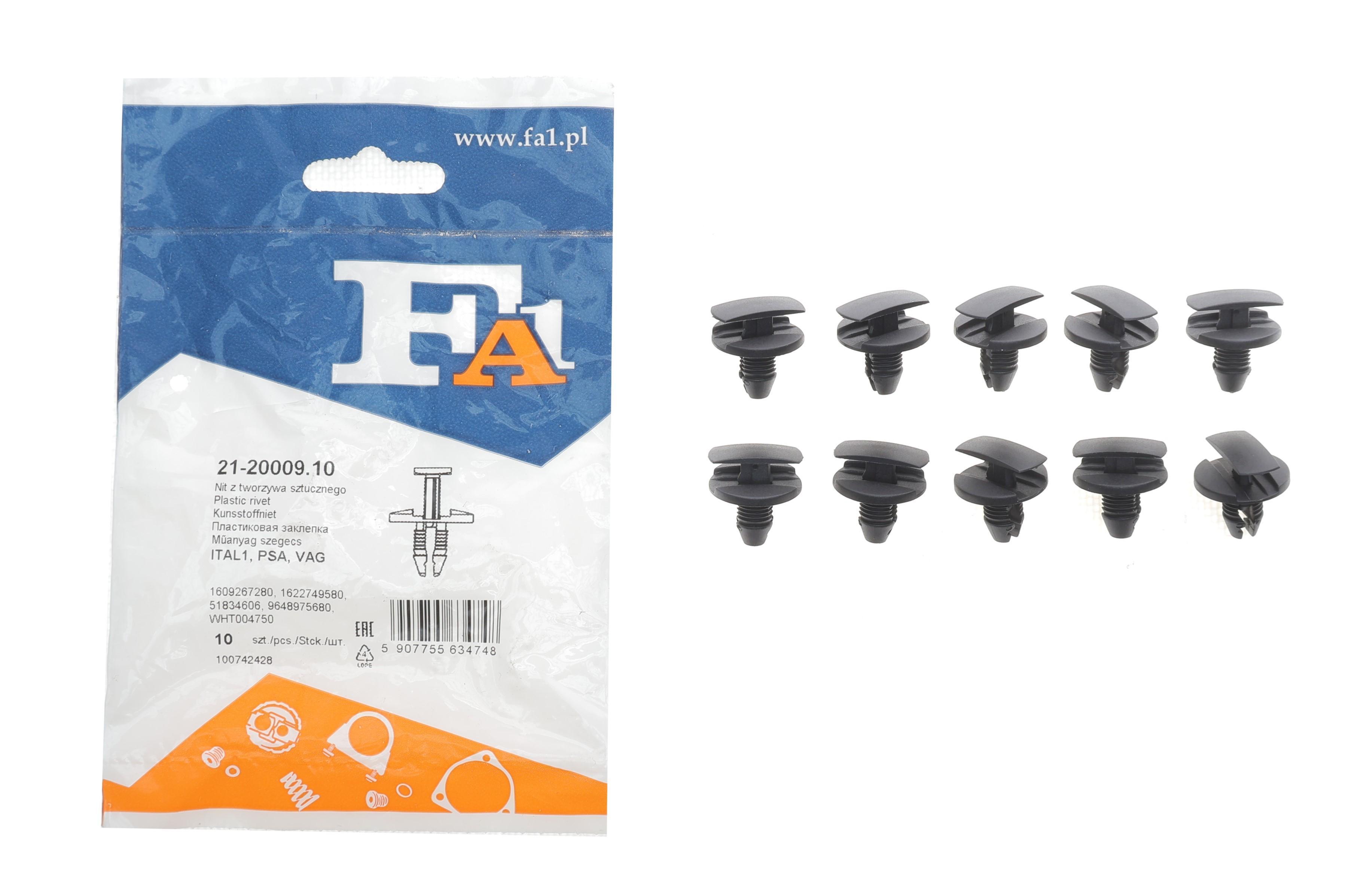 Кліпса кріплення підкрила (обшивки) (к-кт 10шт) Citroen Berlingo/Peugeot Partner